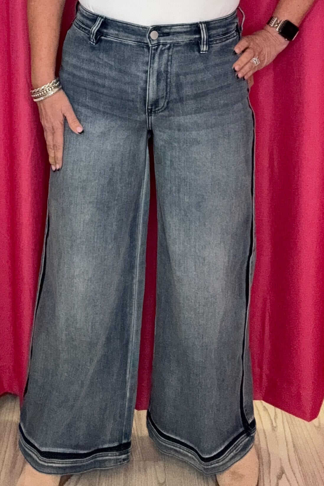 Super Stride Wide Leg w/Shadow Cuff JEANS LIVERPOOL