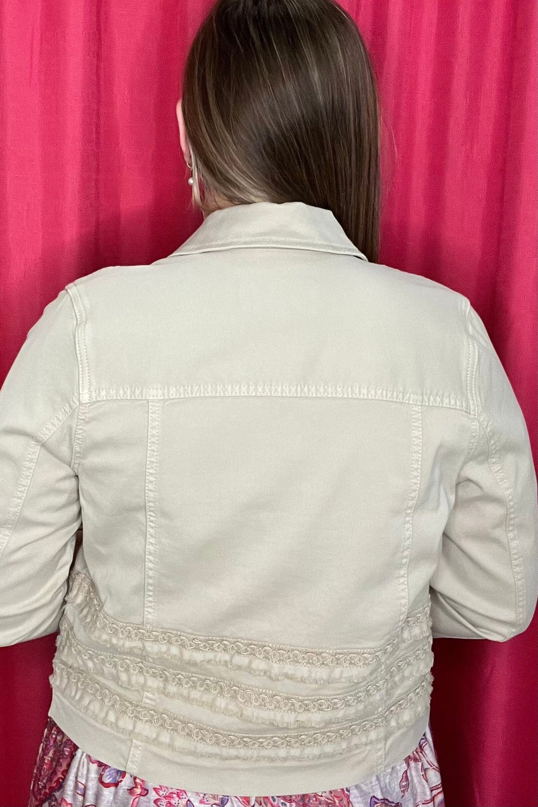 Trucker Jacket w/Fray & Lace OUTFIT COMPLETER LIVERPOOL