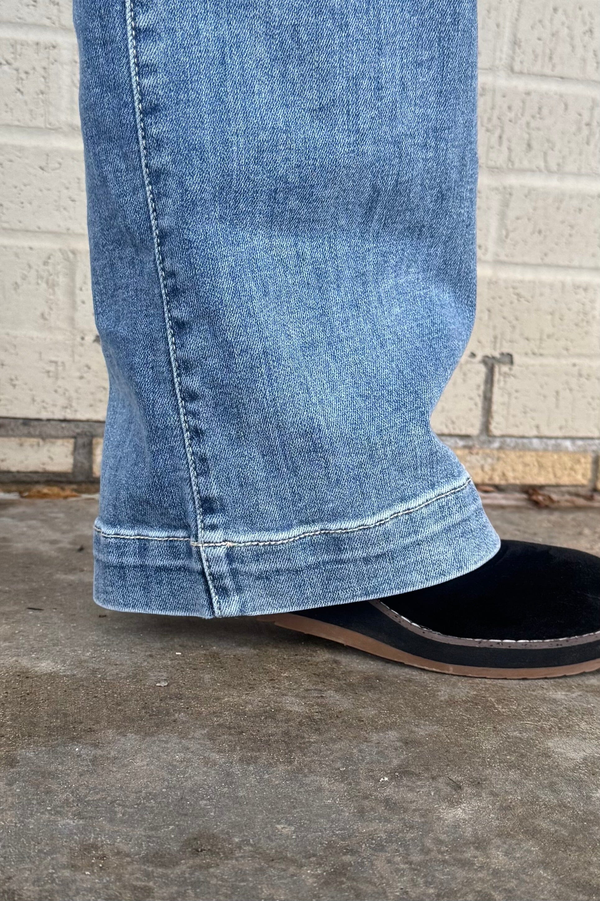 High Waist Trouser Wide Leg JEANS JUDY BLUE