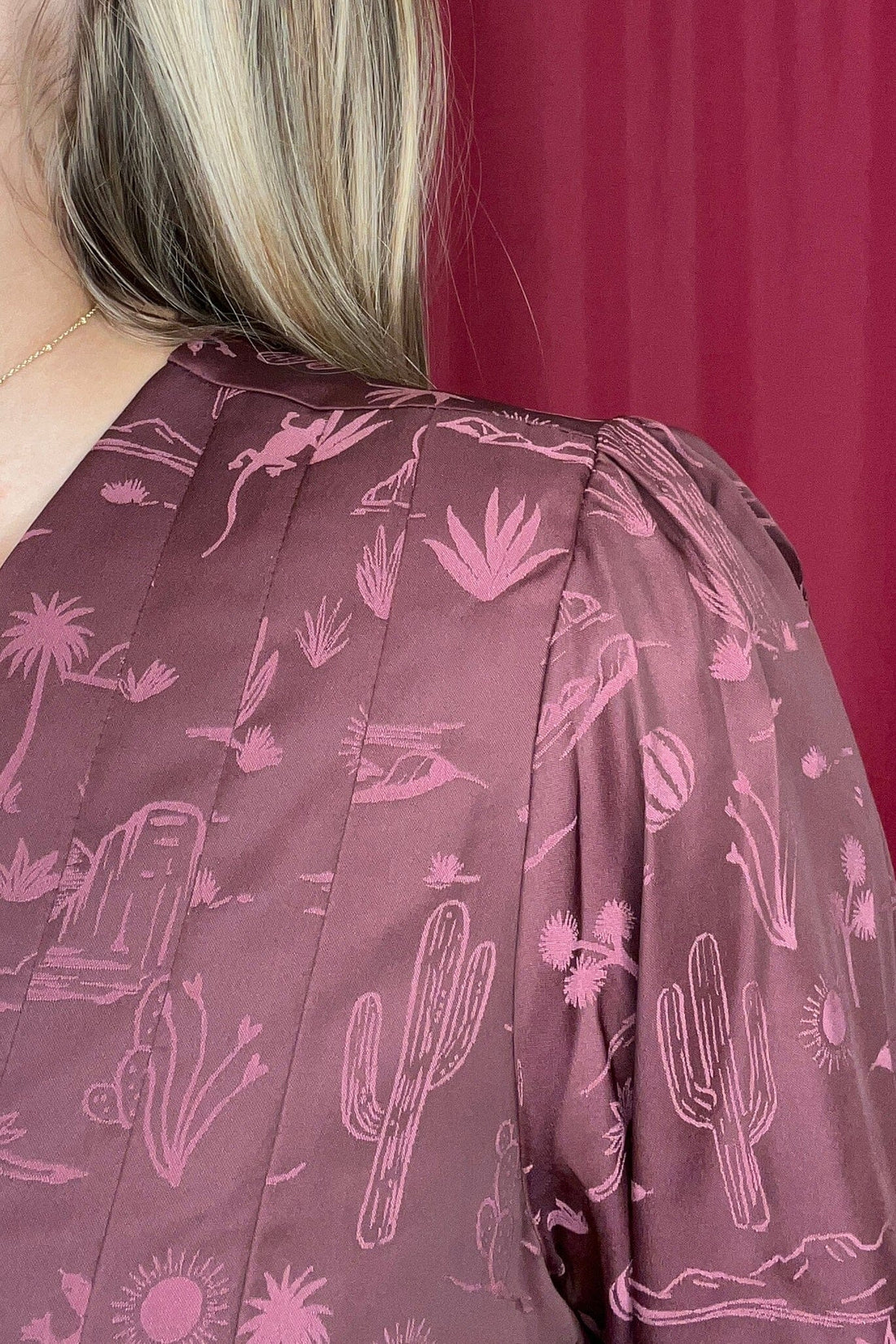 Long Sleeve Blouson w/Smock Cuff Band MISSY TOP SPECIAL DEMOCRACY