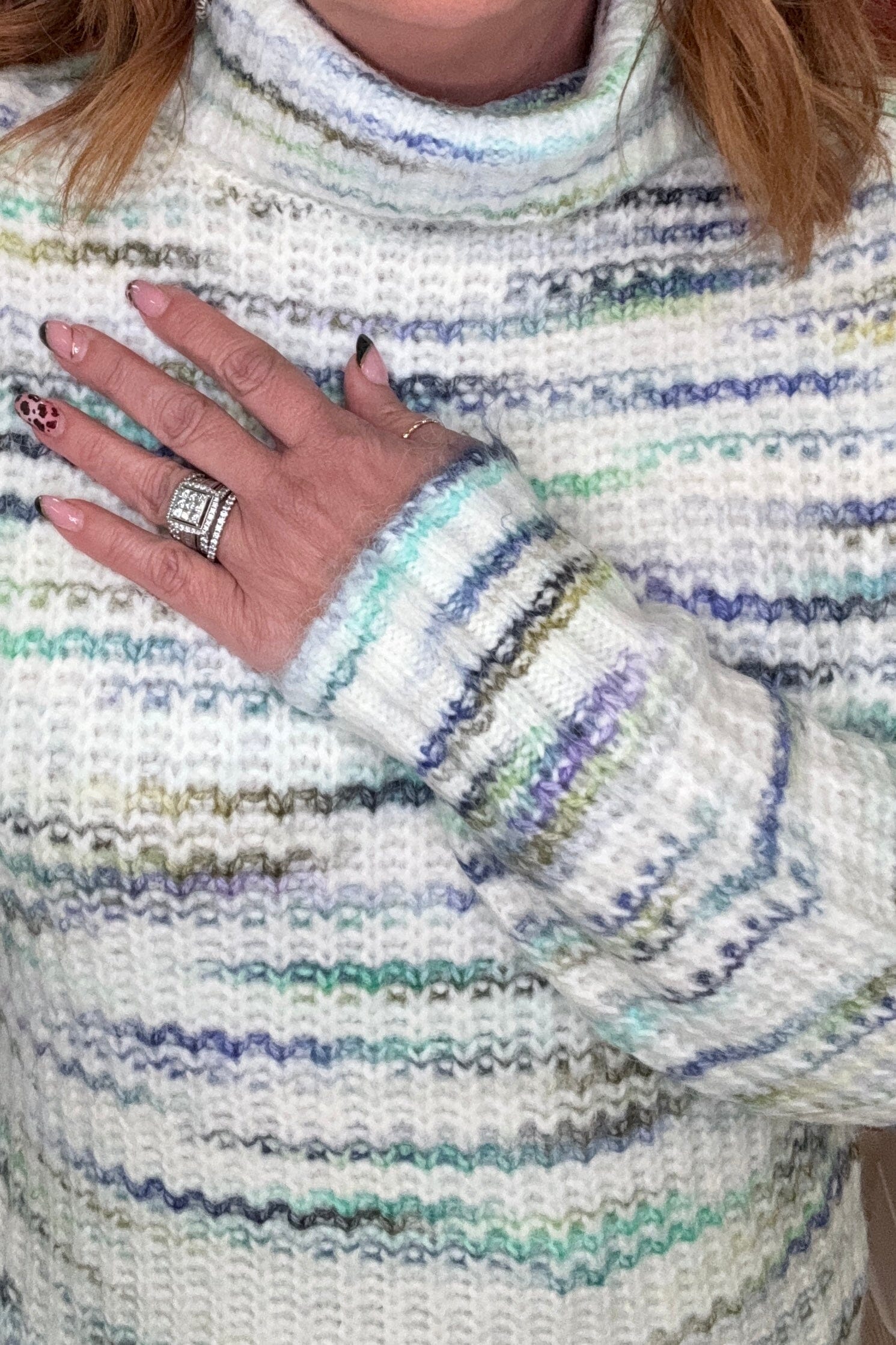Turtleneck Long Sleeve Sweater SWEATER TRIBAL