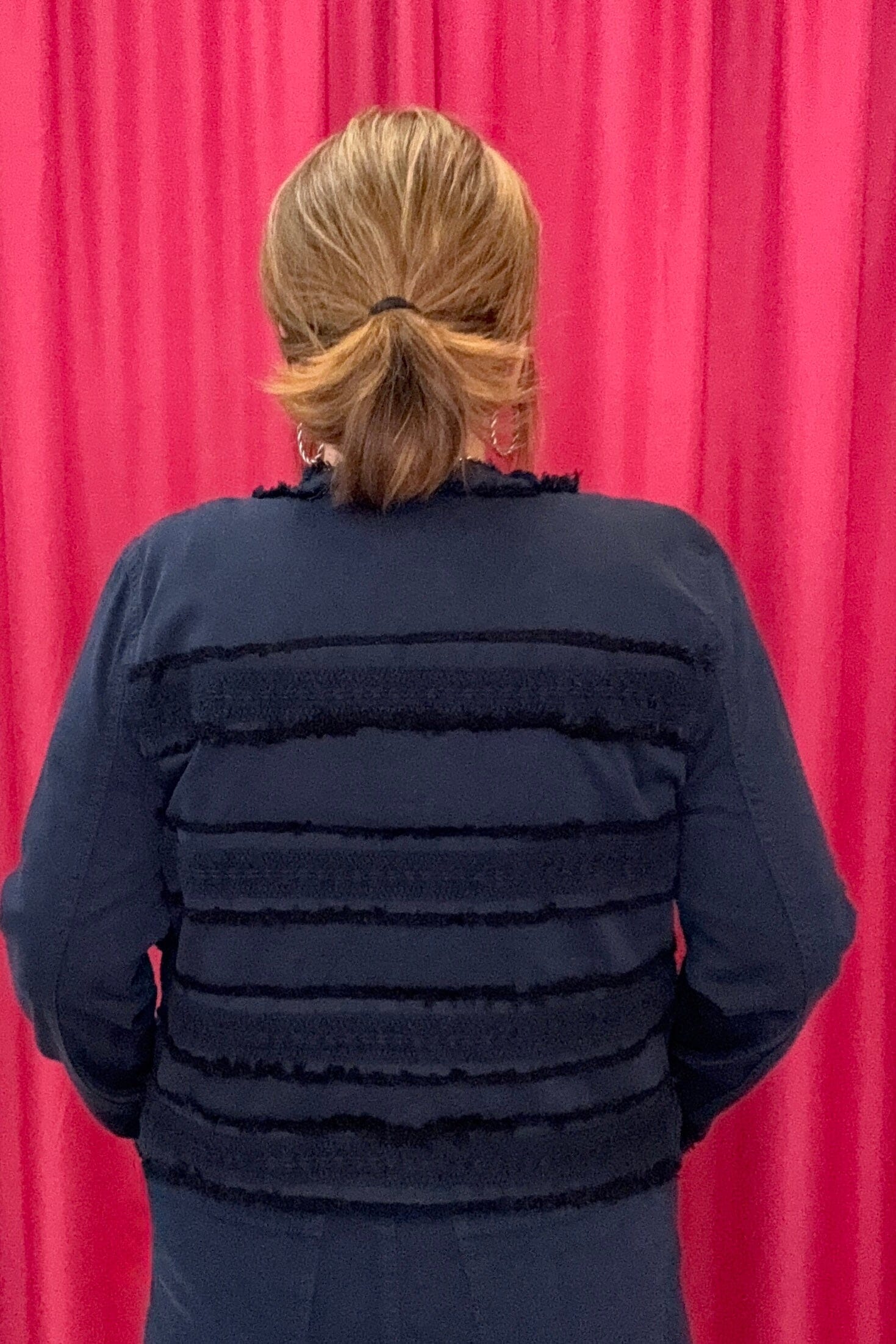 Collarless Jacket w/Fray & Lace OUTFIT COMPLETER LIVERPOOL