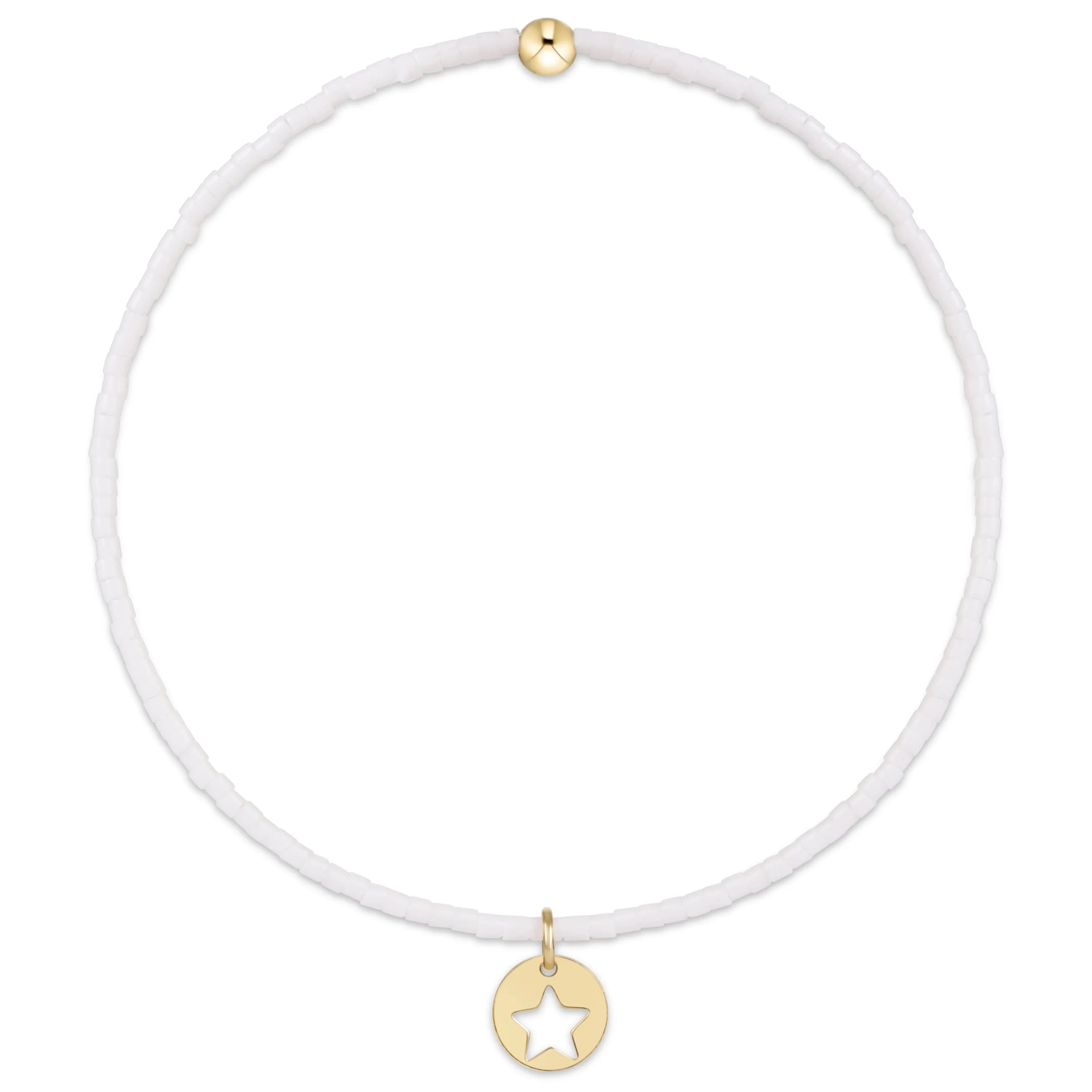 Enewton Hope Classic Bracelet-White- Star Small Gold Disc JEWELRY ENEWTON