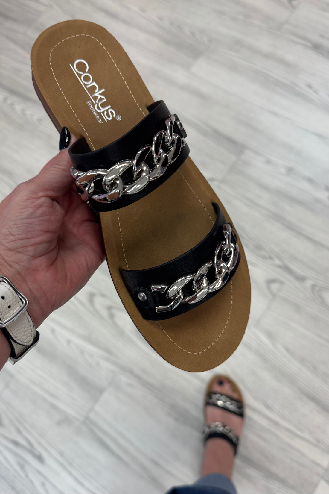 Seeing Double Black Shoe SHOES CORKYS