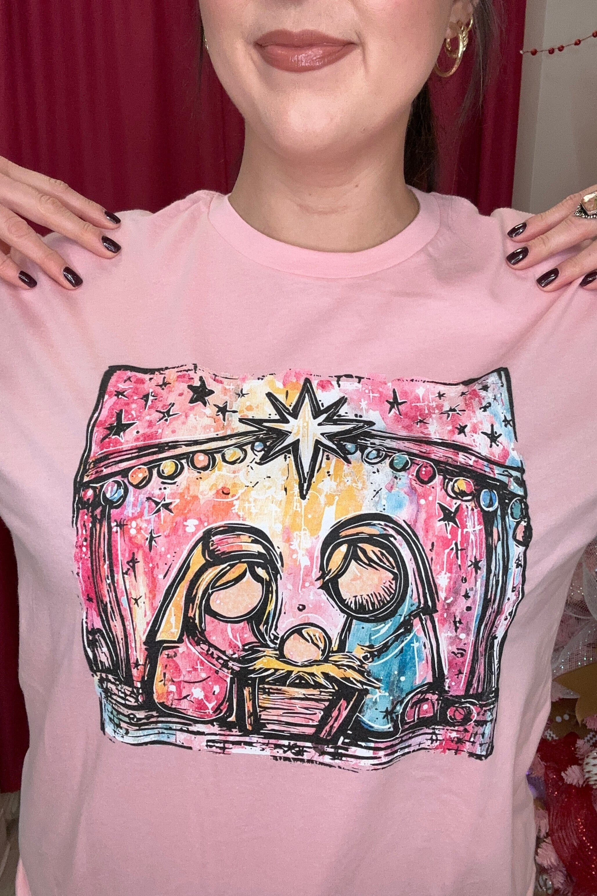Nativity T-Shirt MISSY BASIC KNIT REBELROSE/ATTITUDETEES