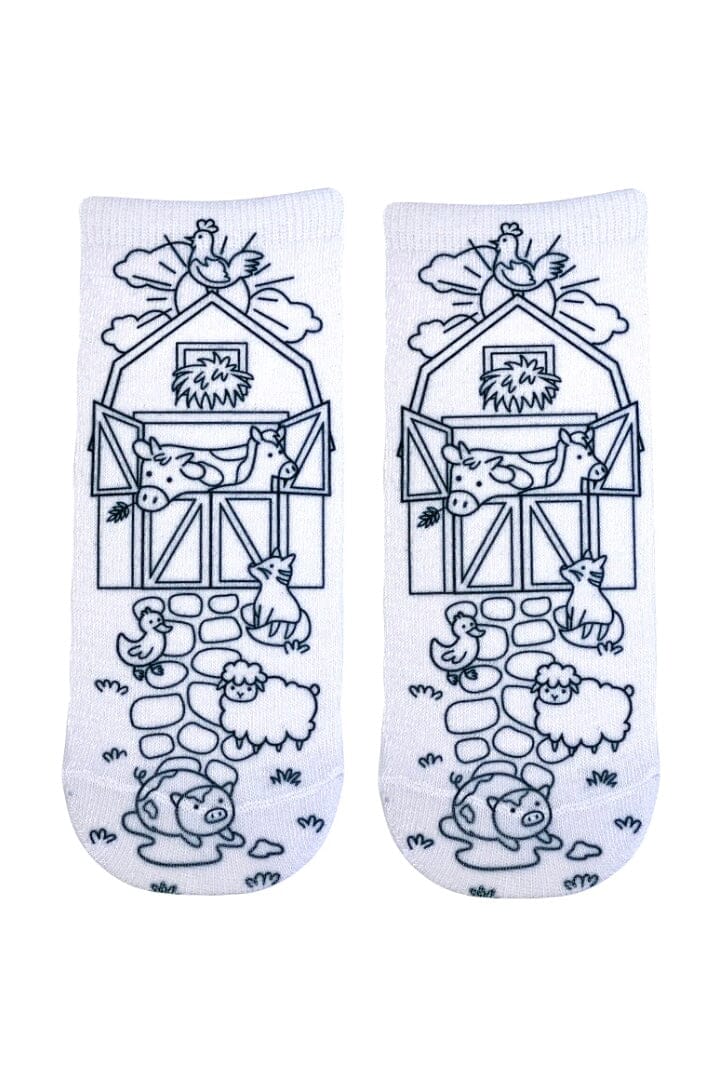 Farm Coloring Socks GIFT/OTHER Living Royal