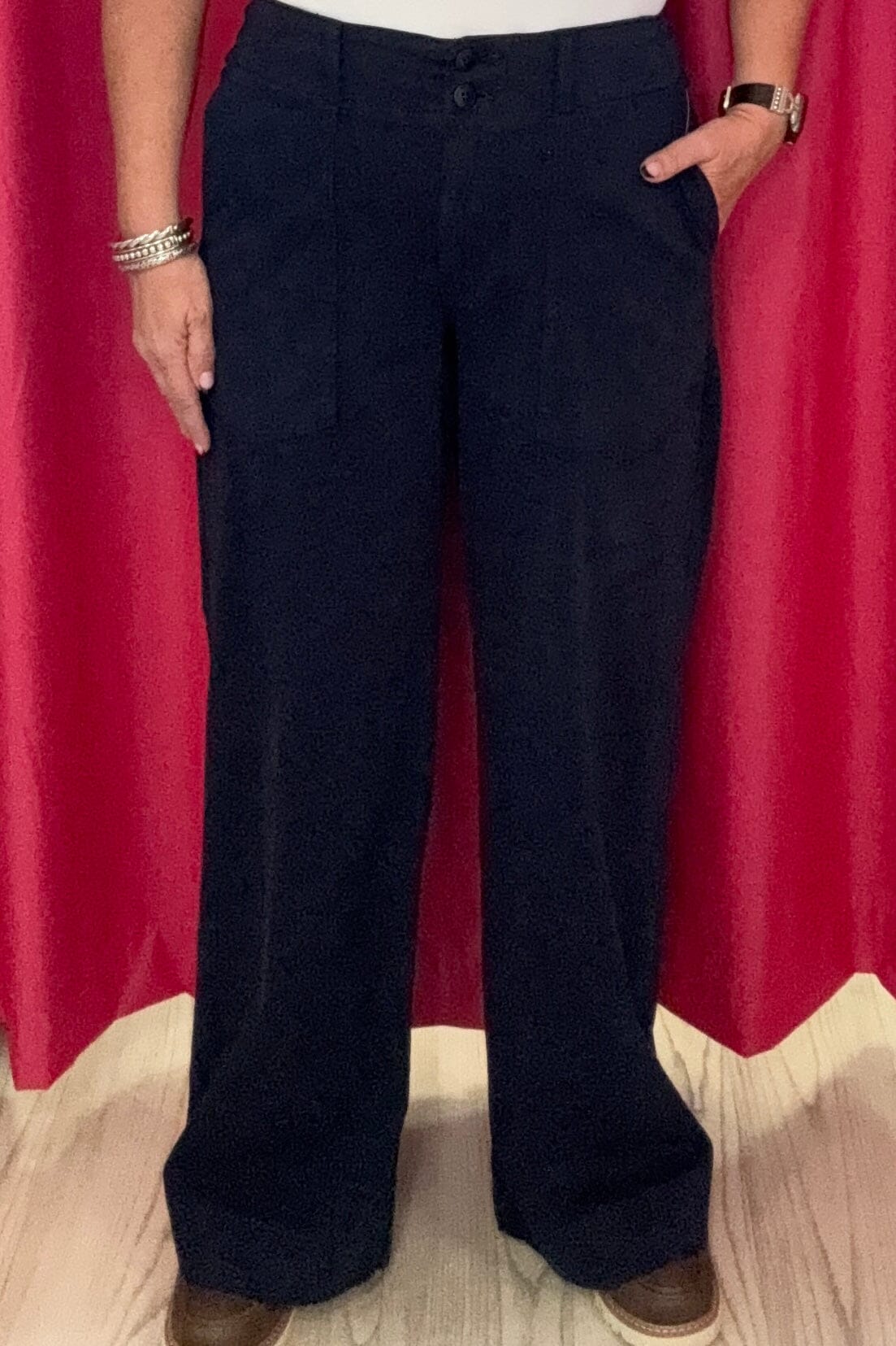 Utility Patch Pocket Wide Leg BOTTOMS LIVERPOOL