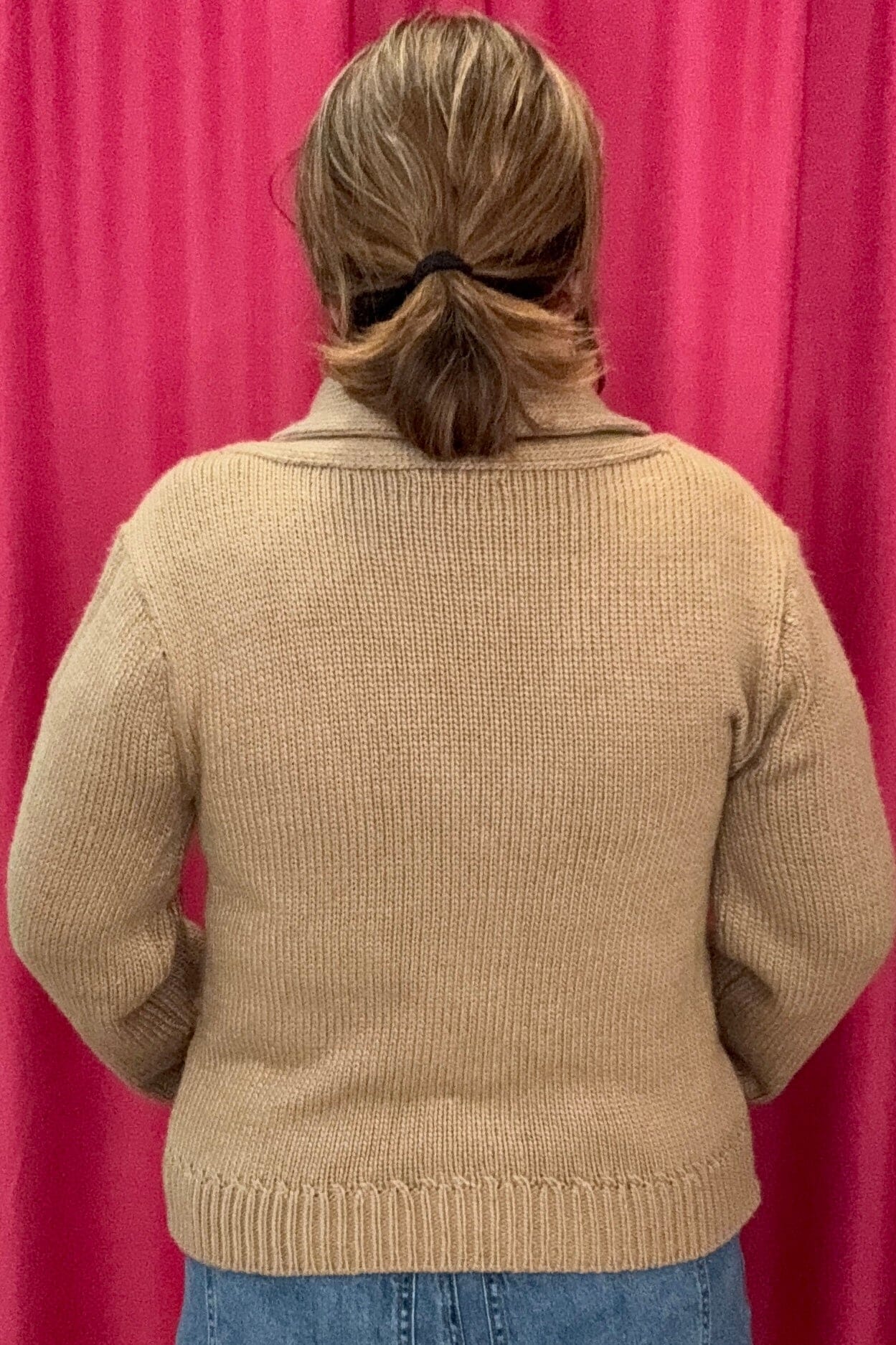 Long Sleeve Shawl Collar Button Down Cardigan w/Floral Embroidery OUTFIT COMPLETER DEMOCRACY