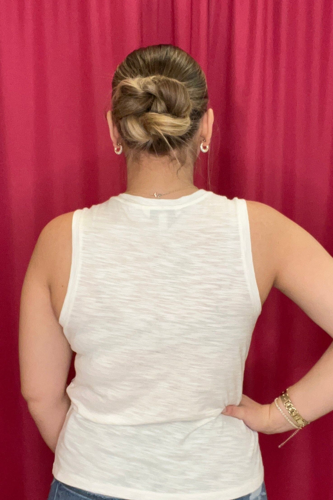 Sleeveless Lace-to-Knit Hybrid Top MISSY TOP SPECIAL LIVERPOOL