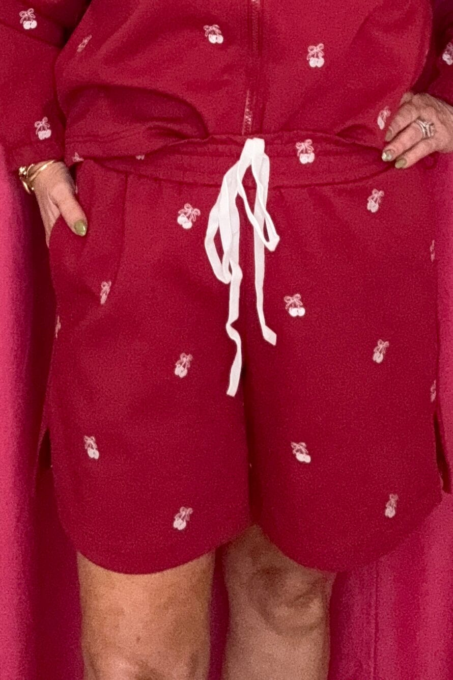 Long Sleeve/Short Set w/Cherries JRTOP CASUAL TOP DAVI&DANI