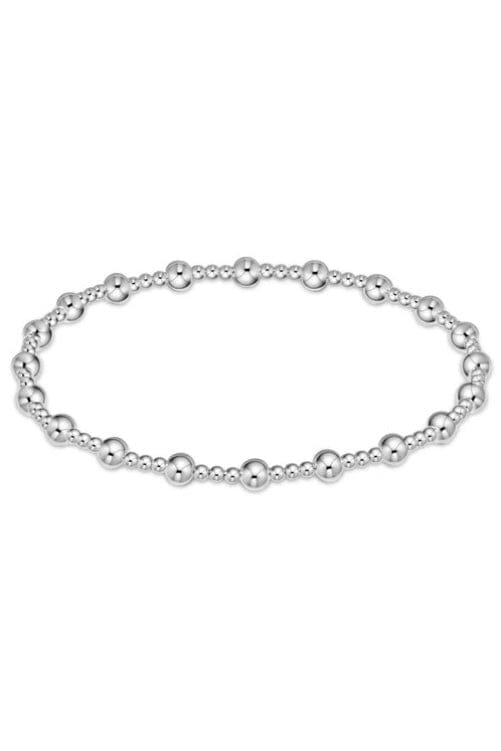 Extends Classic Sincerity Pattern 6mm Bead Bracelet JEWELRY ENEWTON