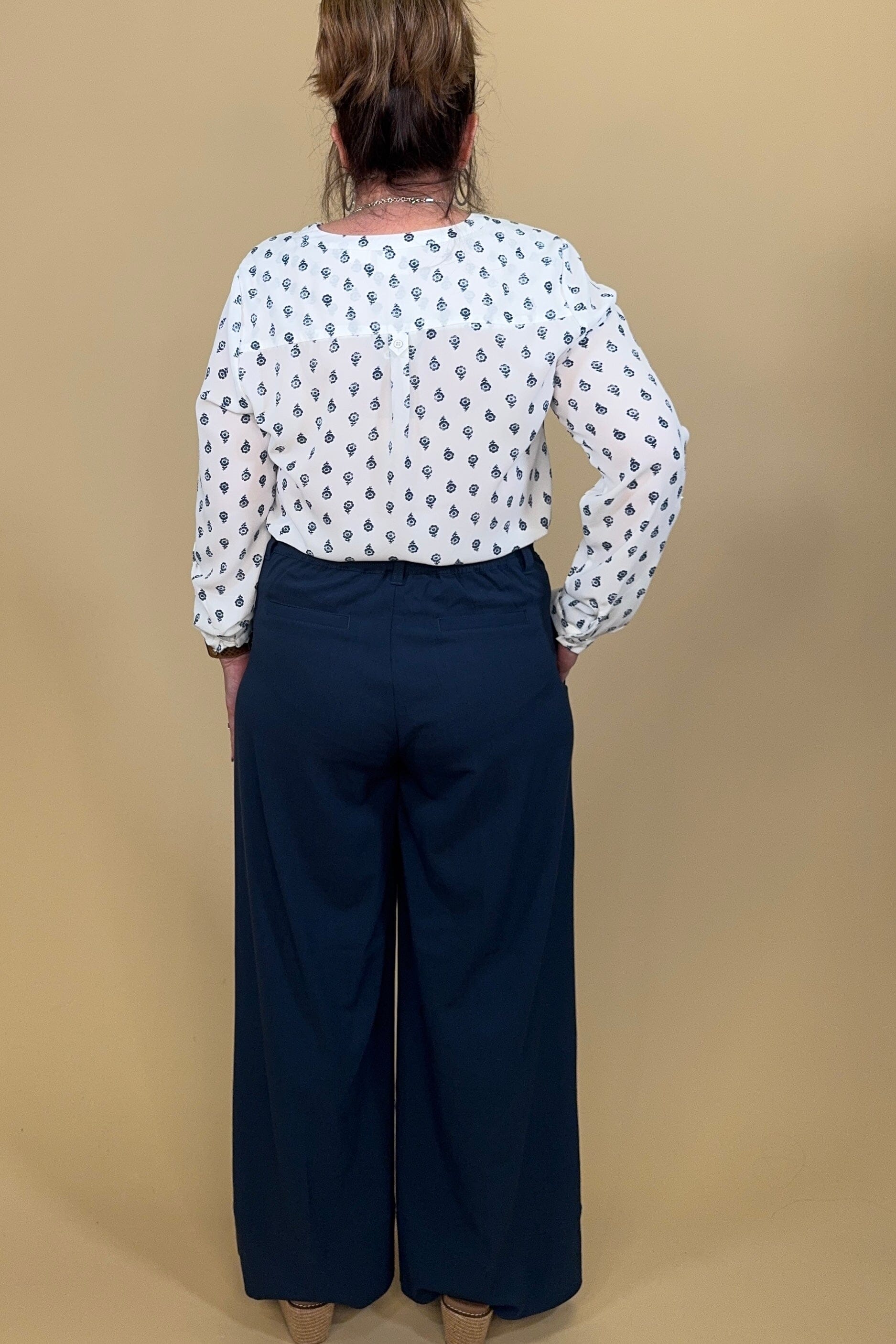 High Rise Pleated Wide Leg Trouser BOTTOMS LIVERPOOL