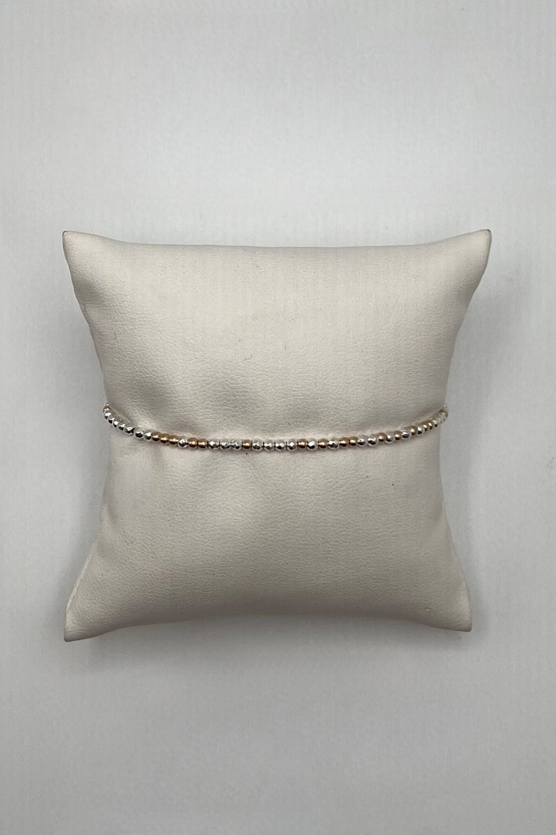 Hope Unwritten Bright Silver Faceted Hematite 2mm Bead Bracelet JEWELRY ENEWTON