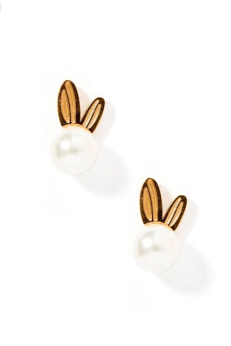 Linny Screwback Stud-Heidi-Pearl Bunny JEWELRY LINNY CO