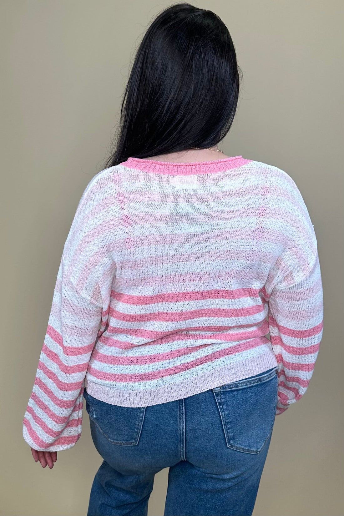 Long Sleeve Striped Sweater JRTOP CASUAL TOP DREAMERS