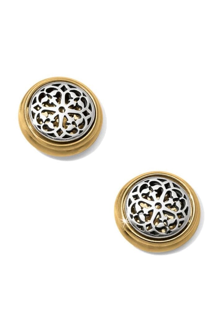 Ferrara Two Tone Post Earrings BJEWELRY Brighton Collectables