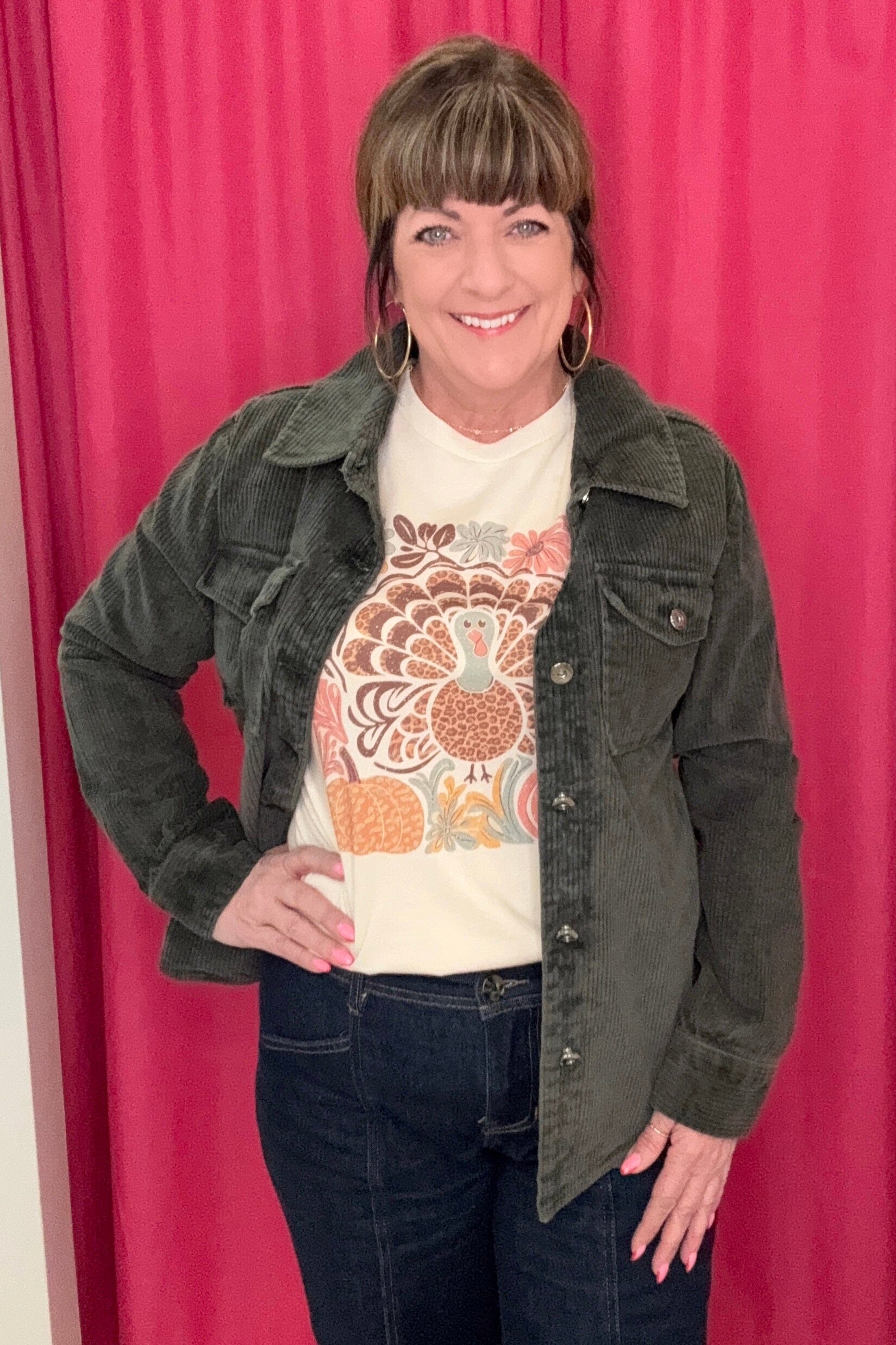 Boho Turkey T-Shirt MISSY BASIC KNIT REBELROSE/ATTITUDETEES