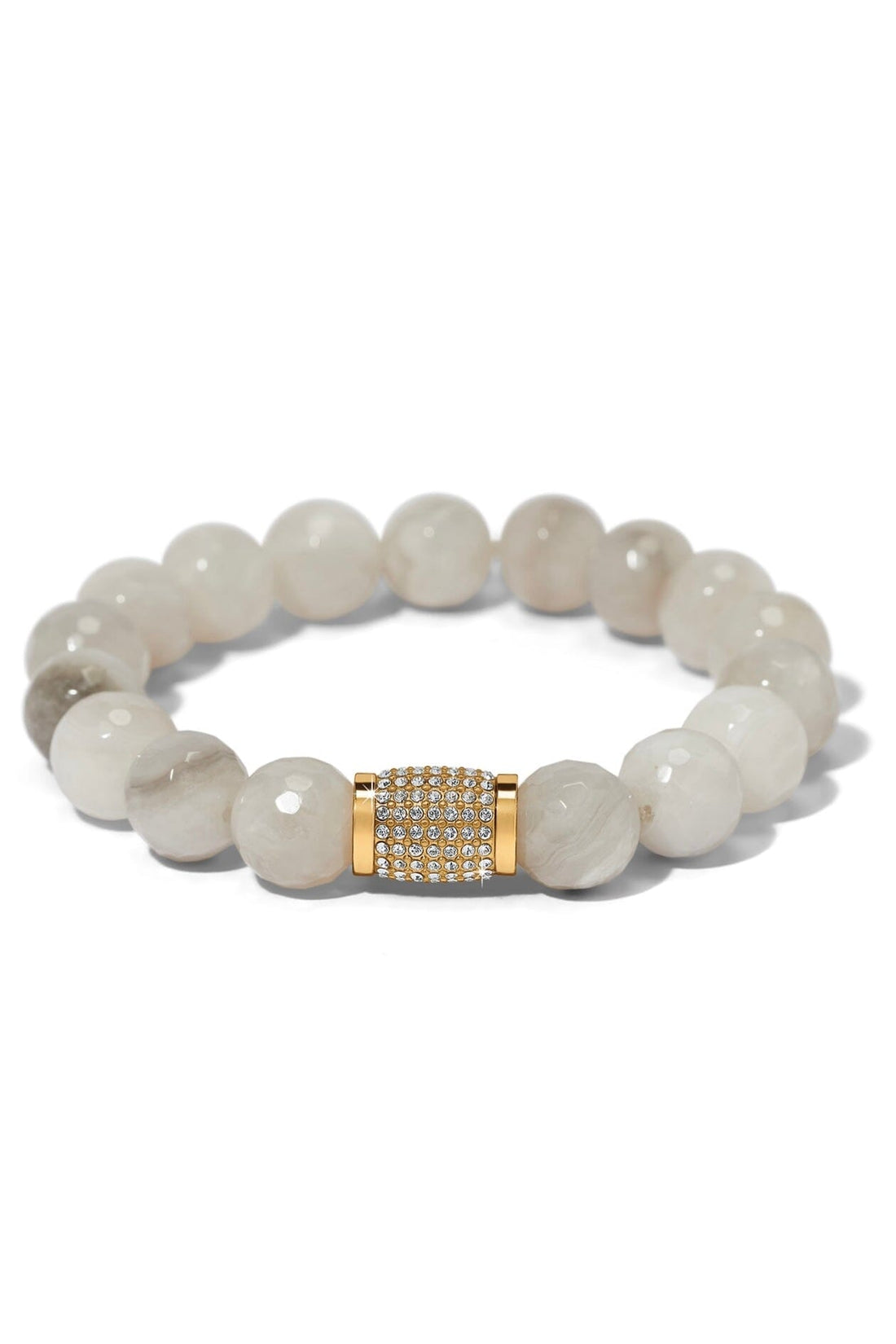 Meridian Solis Bead Stretch BraceletWhite BJEWELRY Brighton Collectables