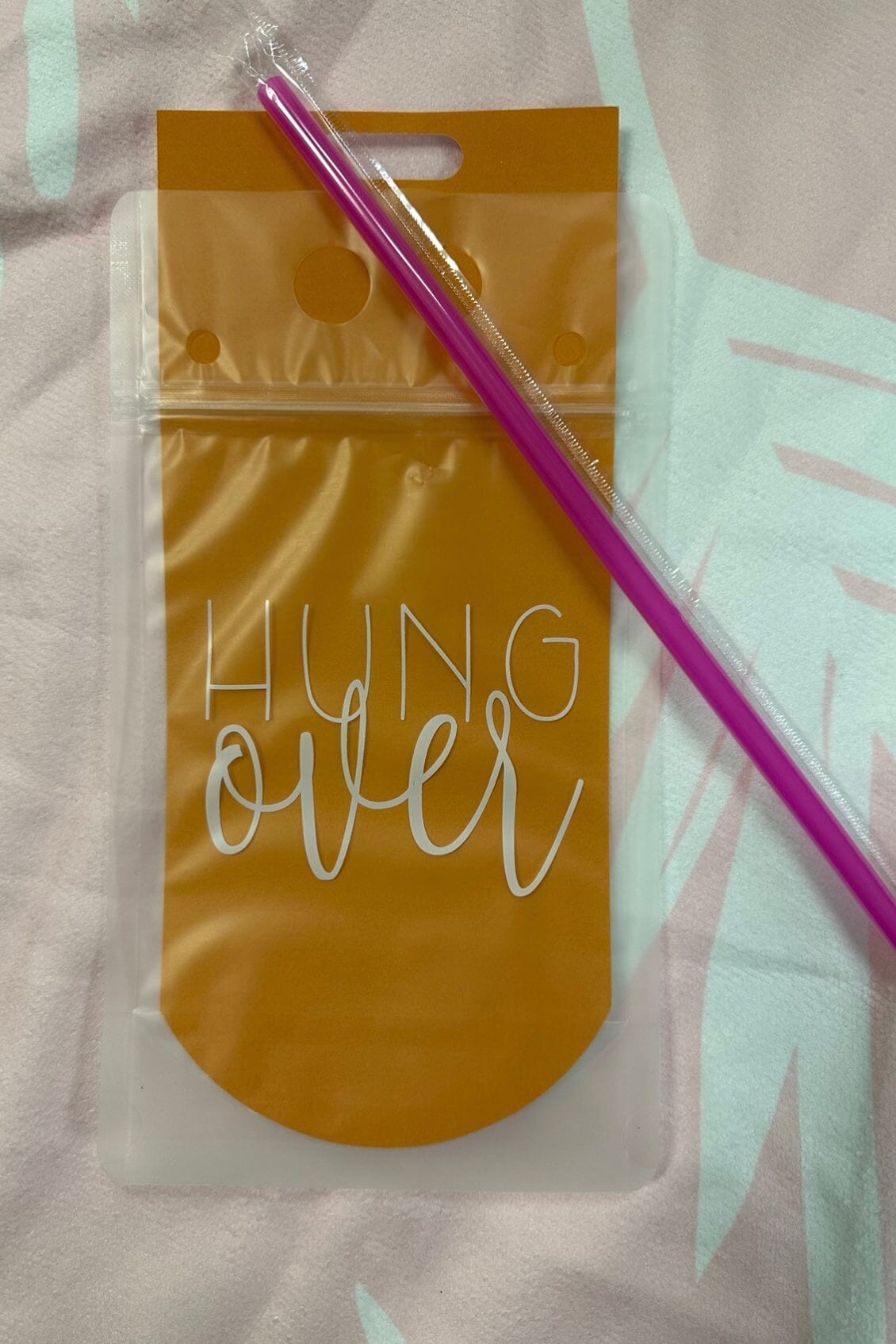 Drink Pouch With Straw GIFT/OTHER Drink Pouch Party HUNGOVER