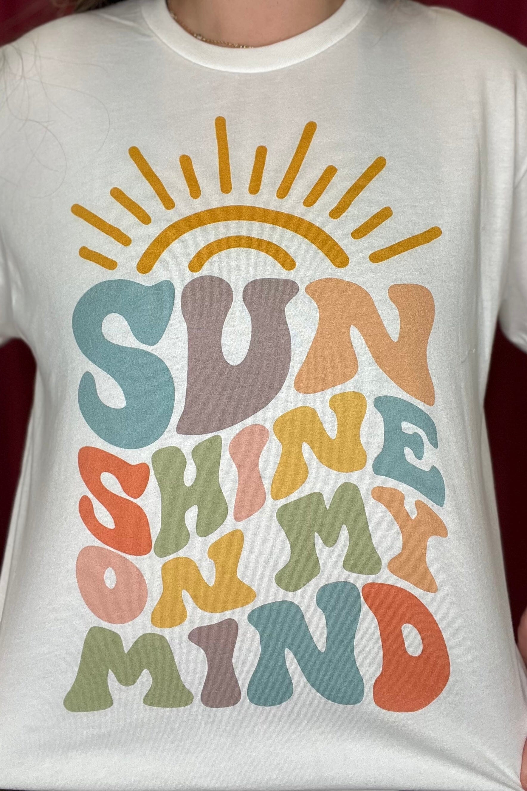 Sunshine On My Mind T-Shirt MISSY BASIC KNIT REBELROSE/ATTITUDETEES