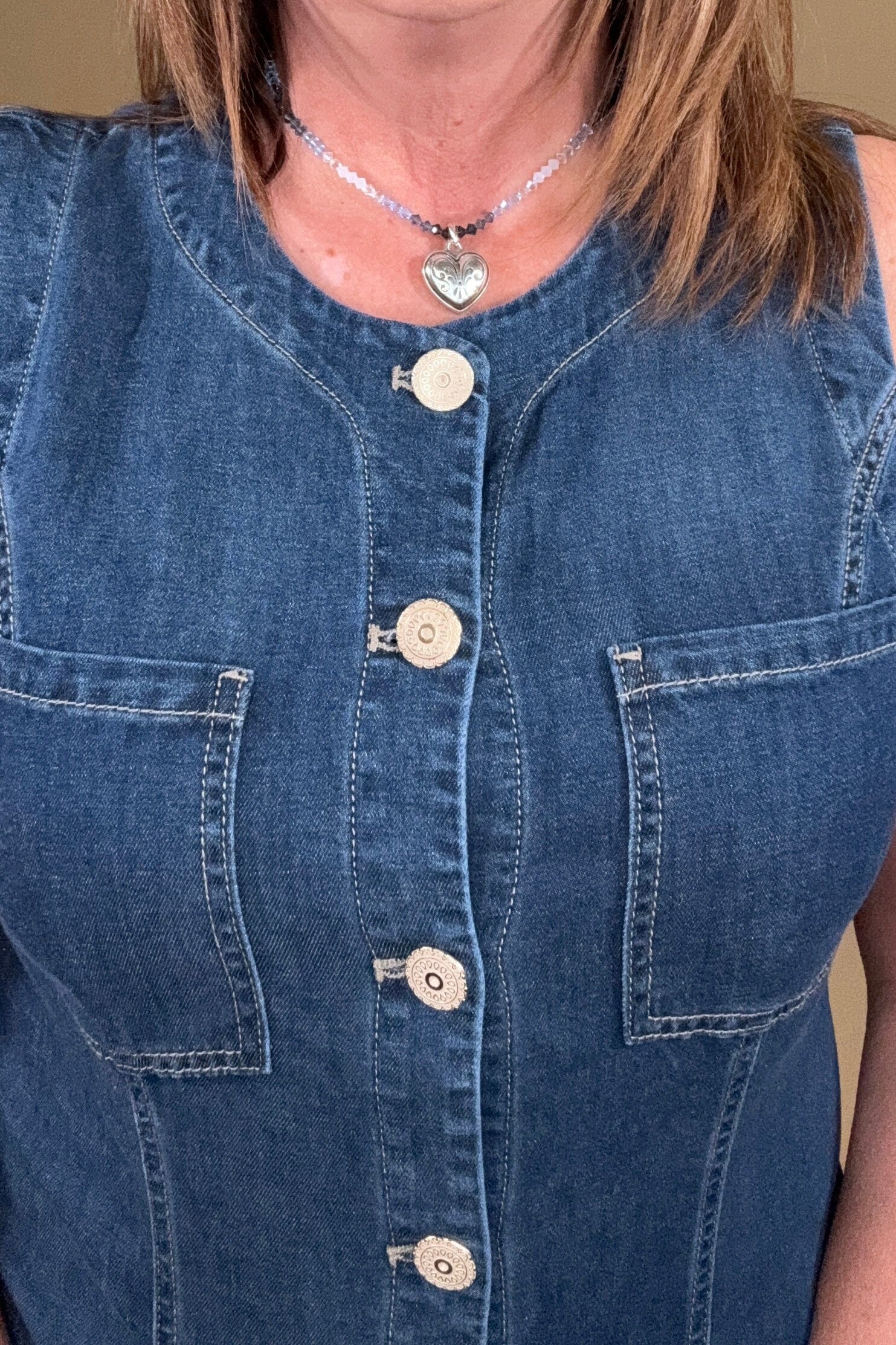 Crew Neck Button Down Vest OUTFIT COMPLETER LIVERPOOL
