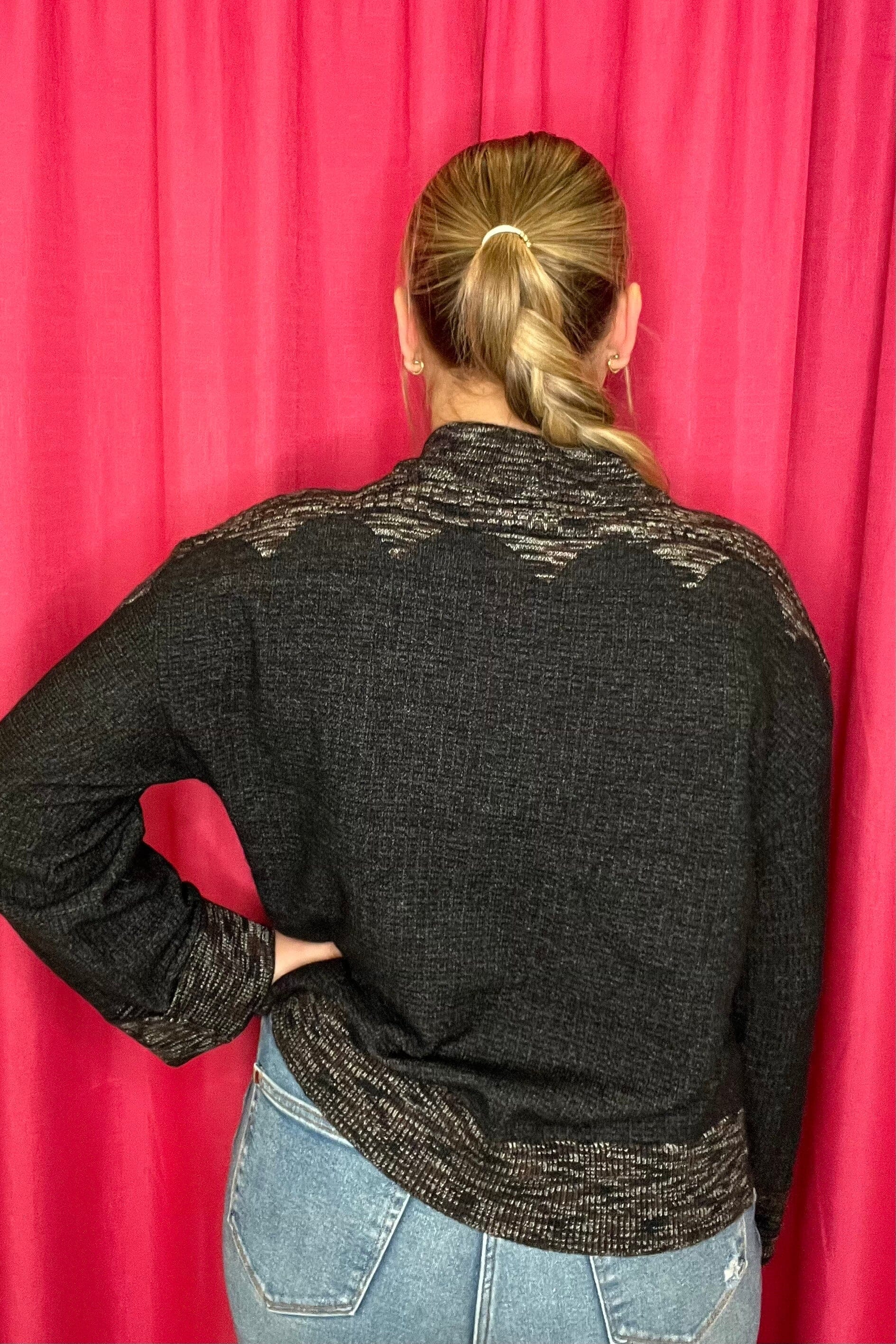 Long Sleeve Cuffed Mock Neck Sweater SWEATER DEMOCRACY