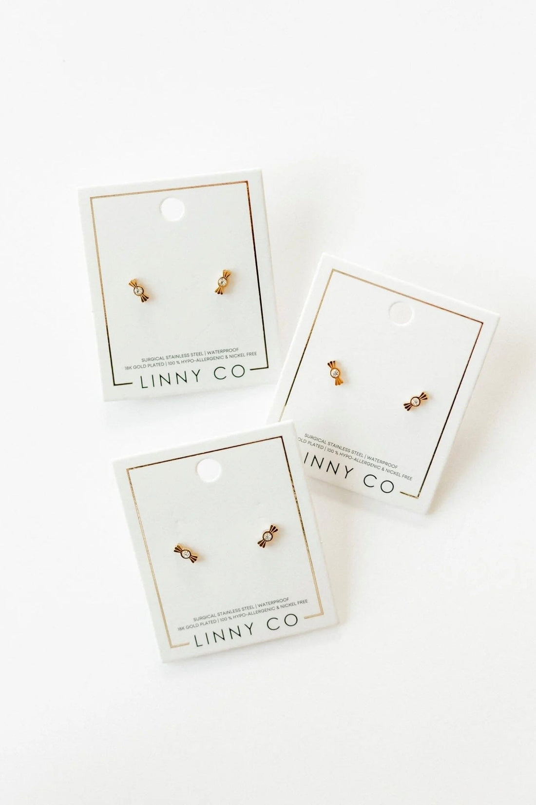 Kate Candy Gold Screwback Earrings JEWELRY LINNY CO