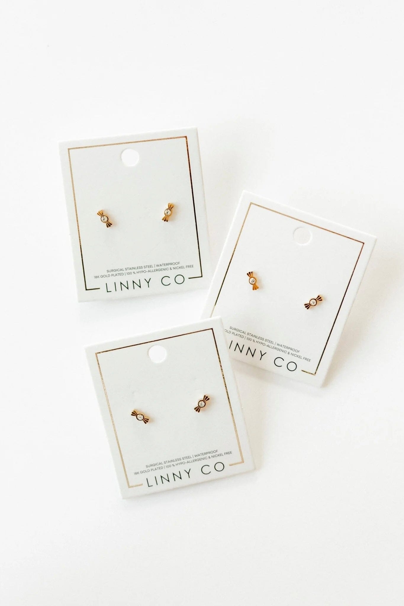 Kate Candy Gold Screwback Earrings JEWELRY LINNY CO