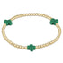 Enewton Signature Cross Gold Pattern 3mm Bead Bracelet- Emerald JEWELRY ENEWTON