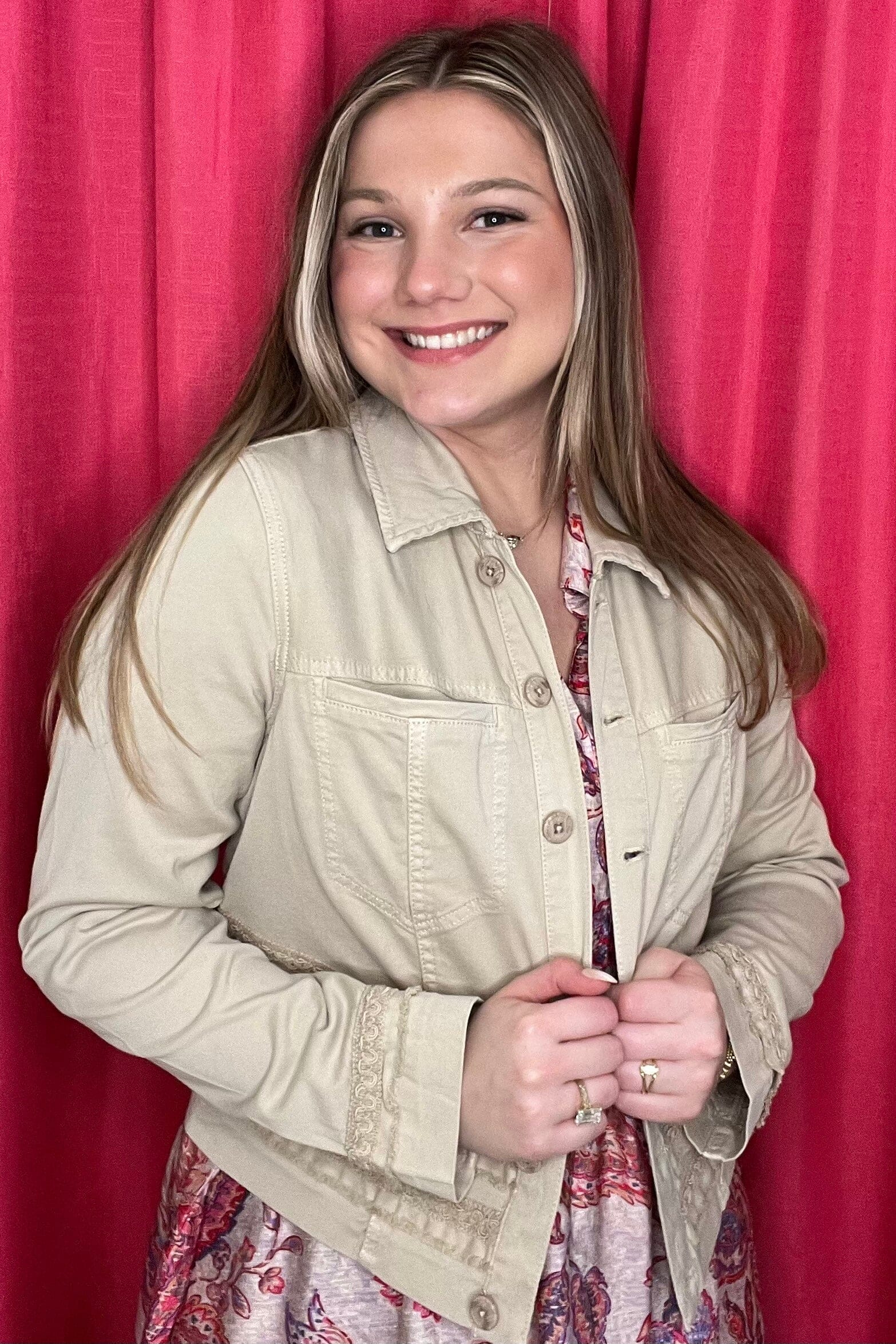 Trucker Jacket w/Fray & Lace OUTFIT COMPLETER LIVERPOOL