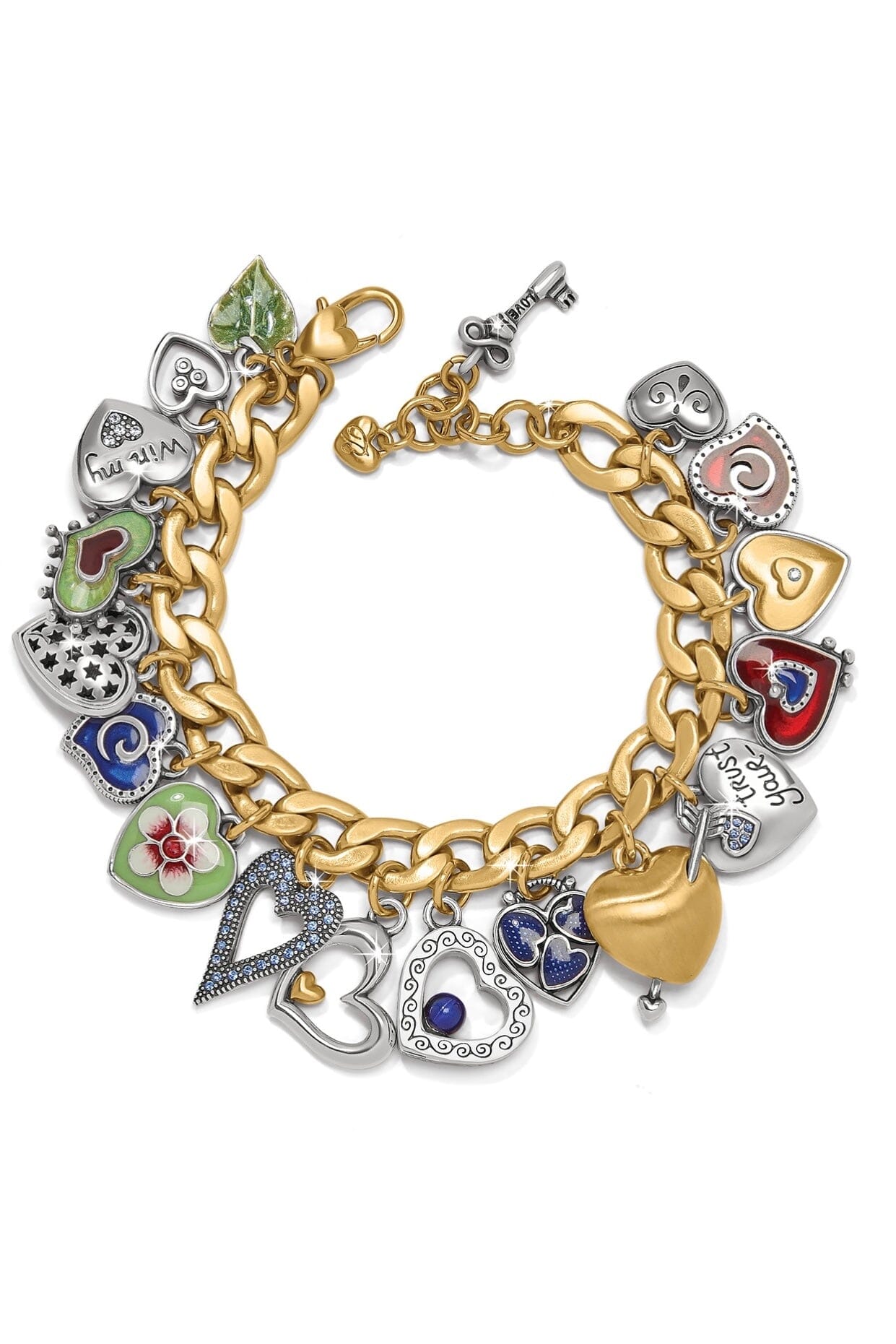 One Heart Color Charm Bracelet BJEWELRY Brighton Collectables