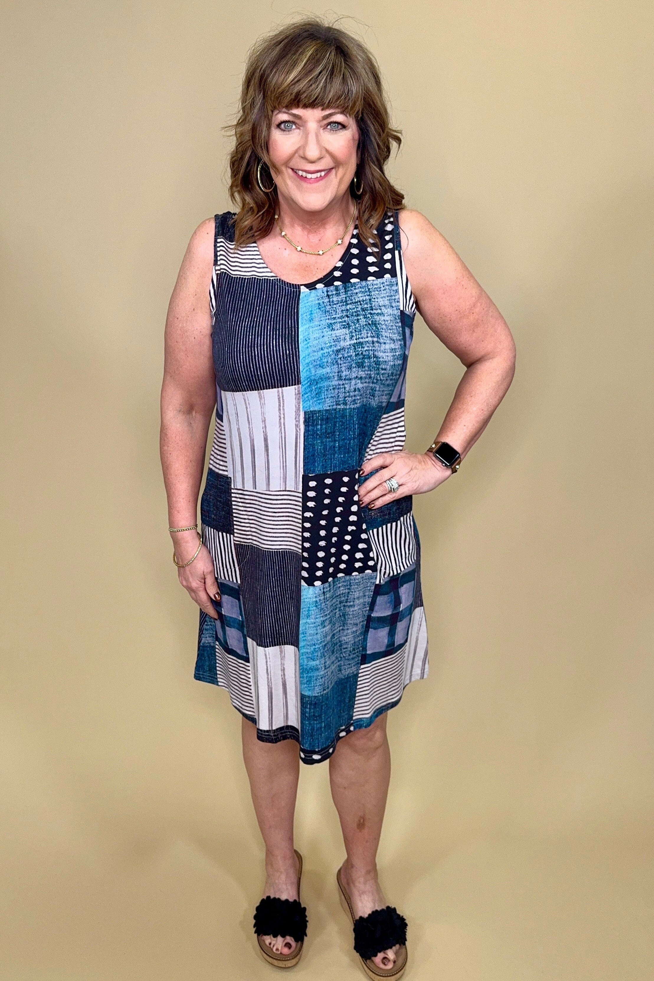 Printed Tank Dress w/Pockets DRESS PARSLEY & SAGE