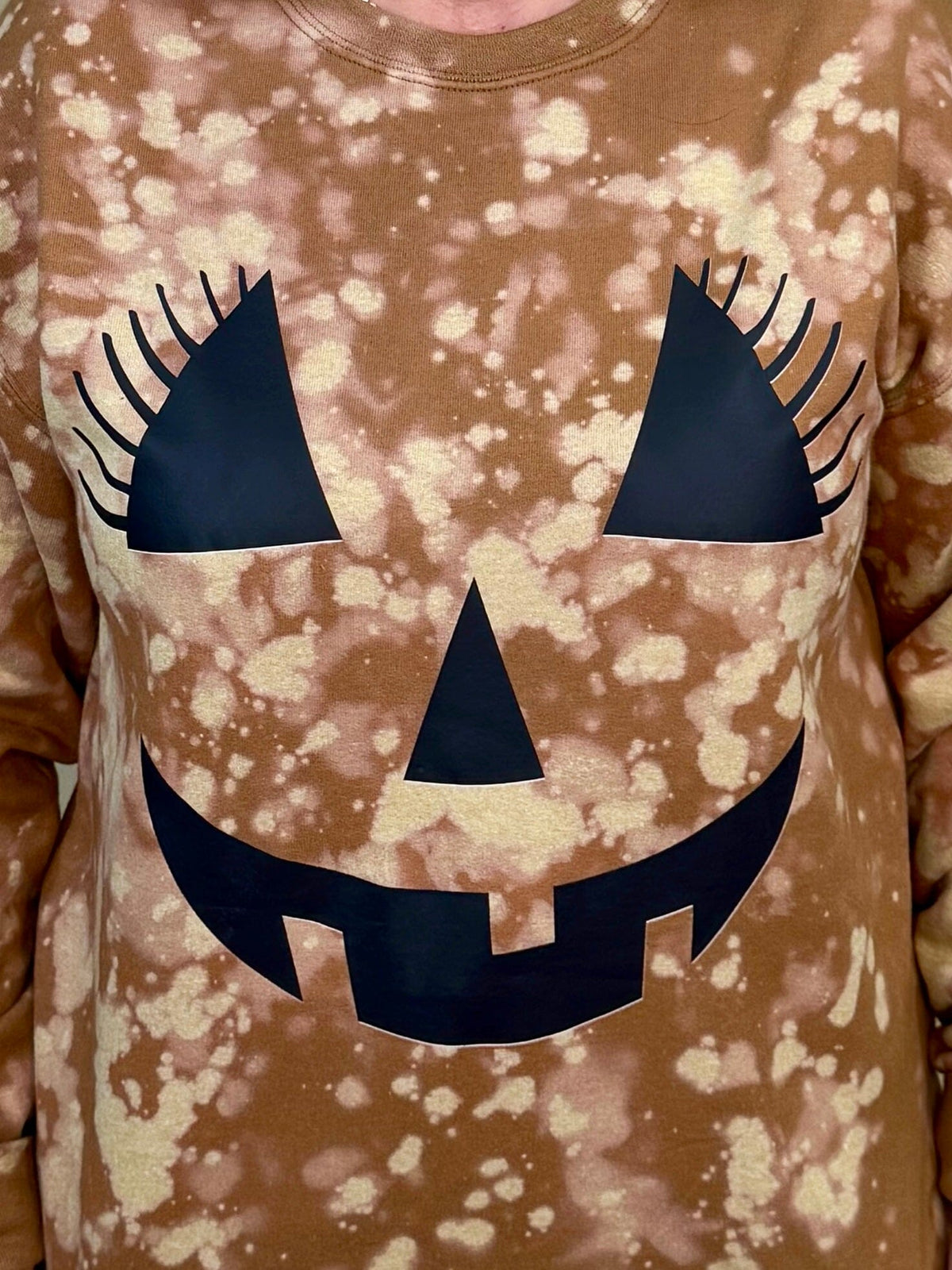 Big Pumpkin Face Sweatshirt MISSY BASIC KNIT:~~Unassigned~~ ENVEE MEE