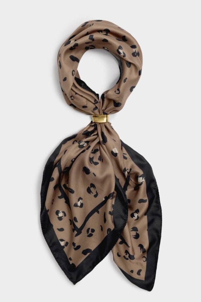 Leopard Satin Multiway Bag Scarf SCARF/HAT/WINTERGOODS KATIE LOXTON
