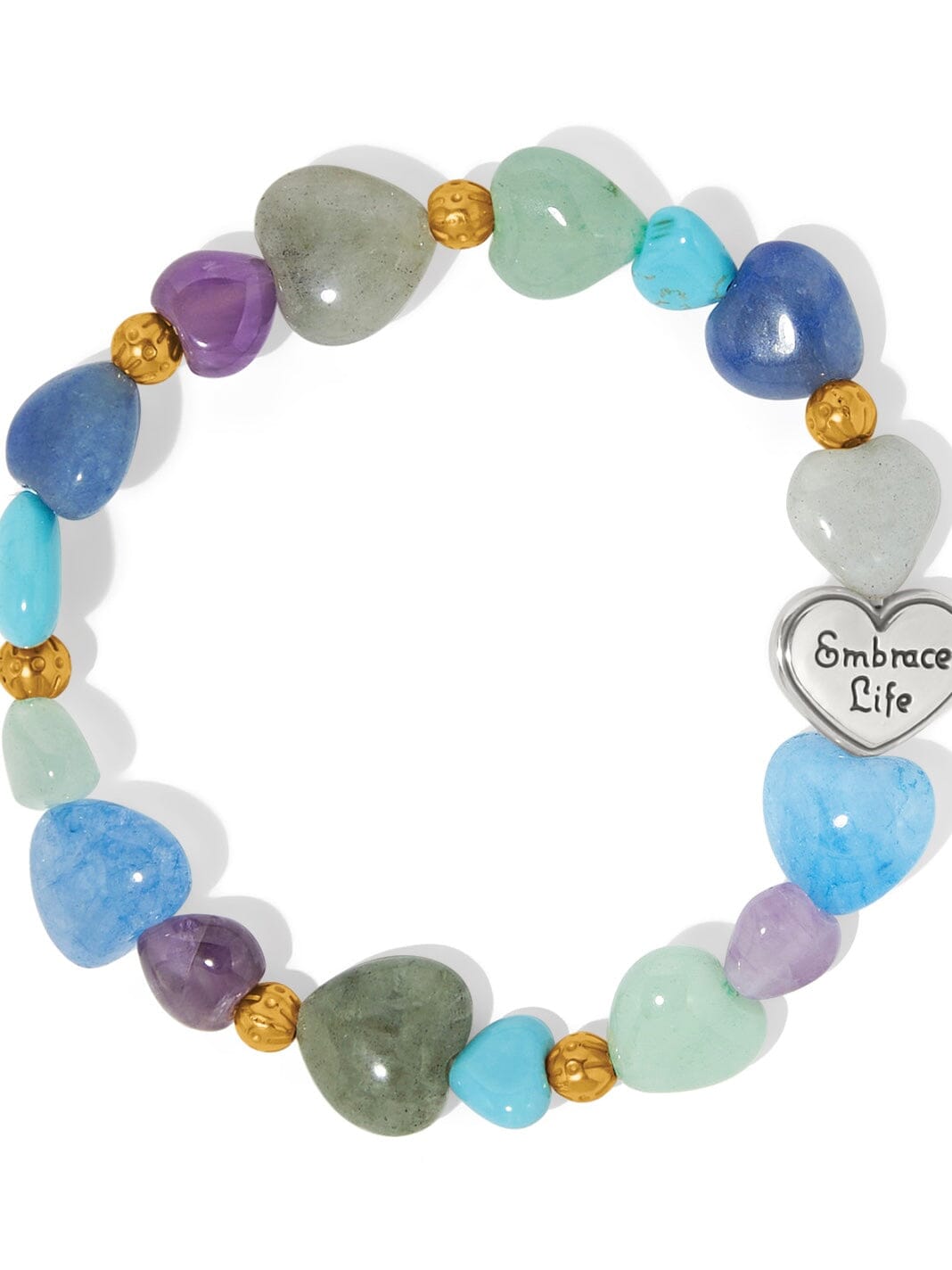 One Heart Multi Heart Bead Stretch Bracelet BJEWELRY:~~Unassigned~~ Brighton Collectables