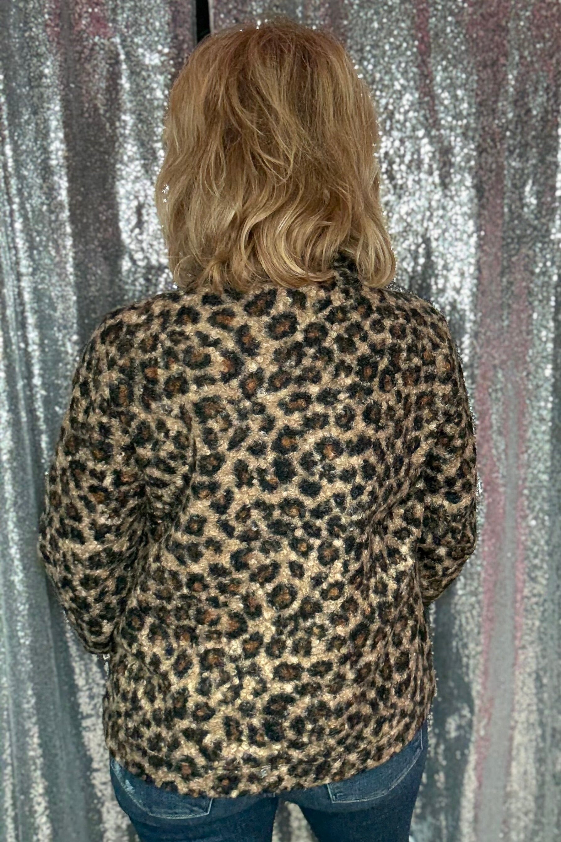 Printed Soft Short Jacket w/Pockets JACKET CREATION