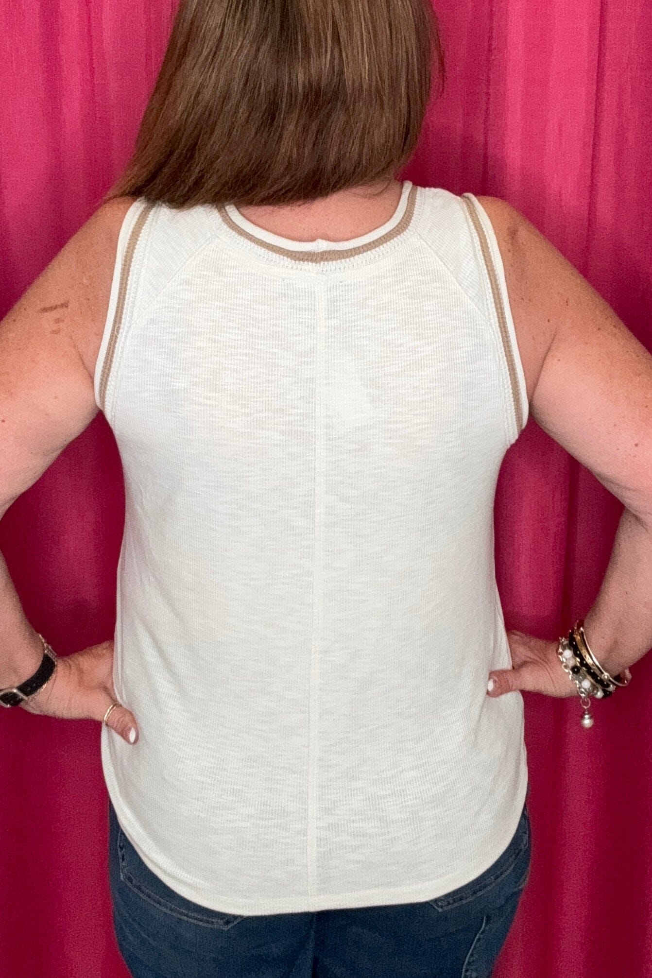 Sleeveless Scoop Neck Knit Tank MISSY TOP SPECIAL DEMOCRACY