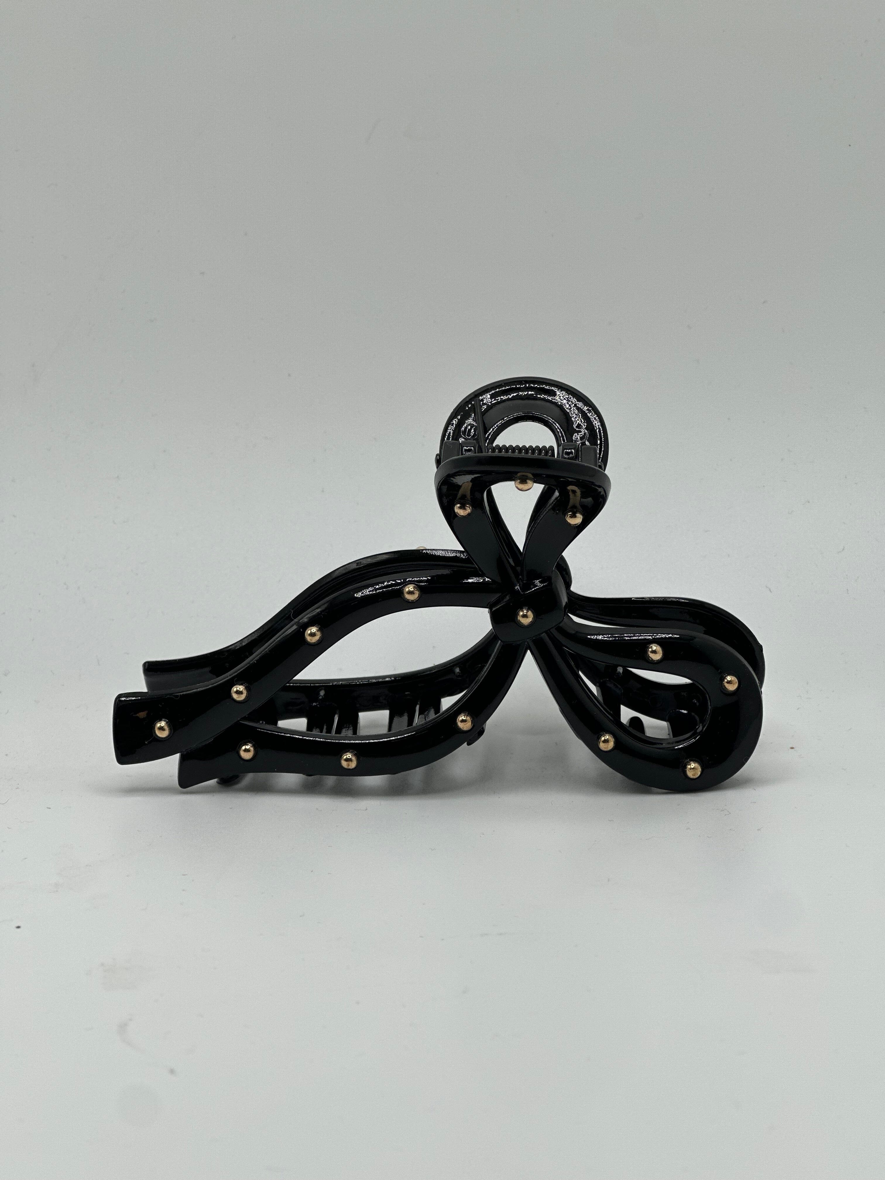 Black Bow Claw Clip GIFT/OTHER MADEBYHARCO