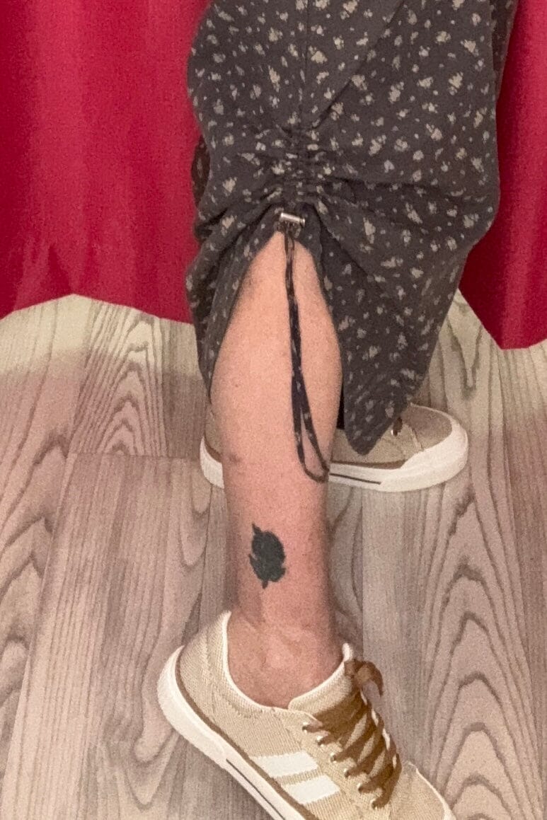 Floral Printed Twill Pant w/ Side Ties BOTTOMS EASEL