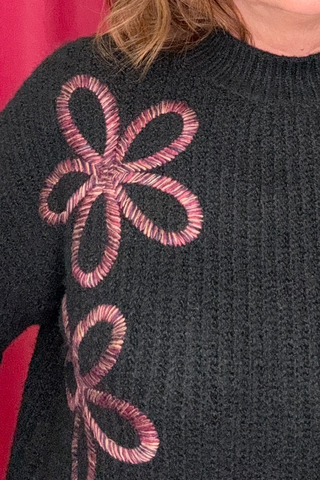 Mock Neck Sweater w/Soutache Detail SWEATER CHARLIEB