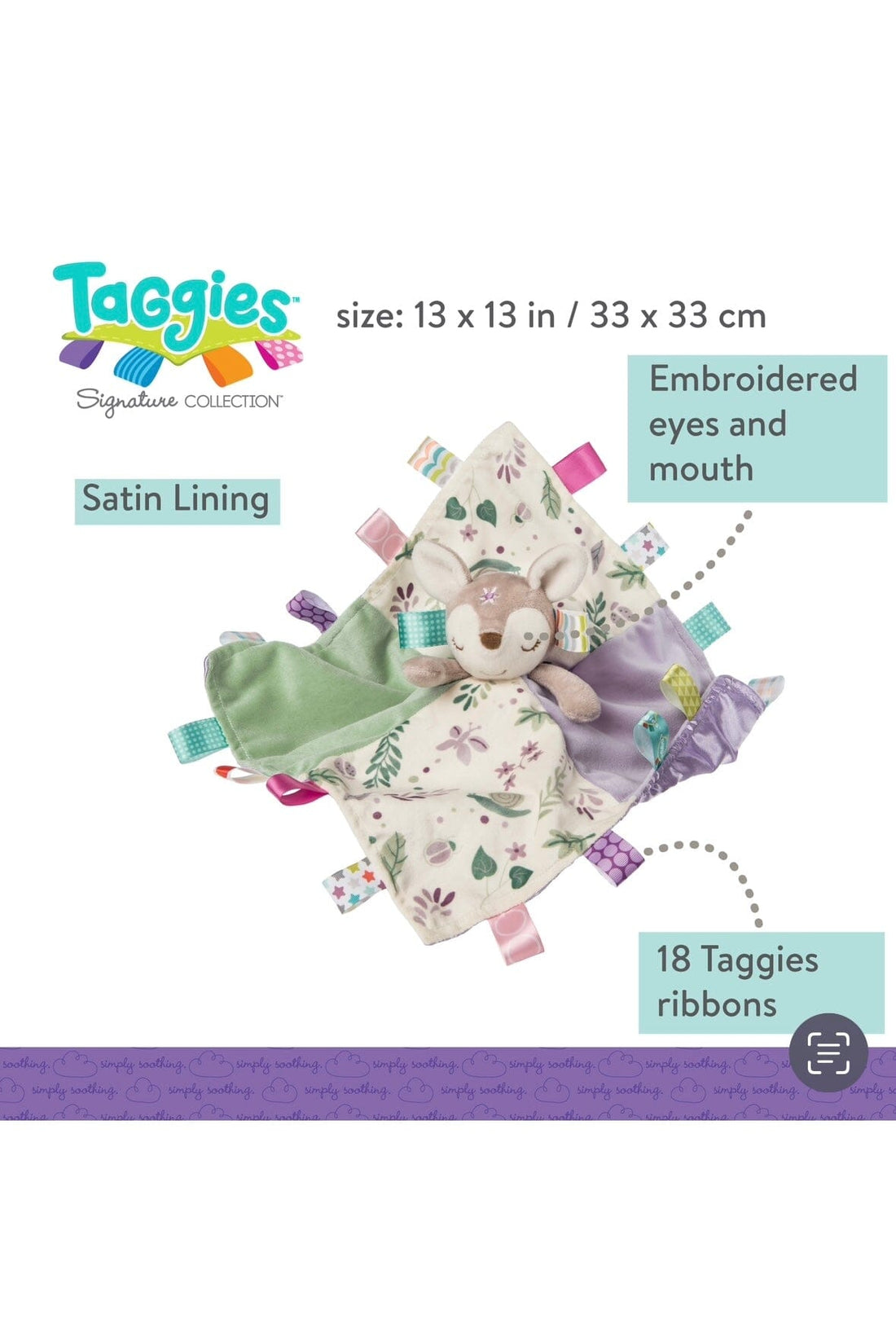 Flora Fawn Taggie Blanket GIFT/OTHER MARY MEYER