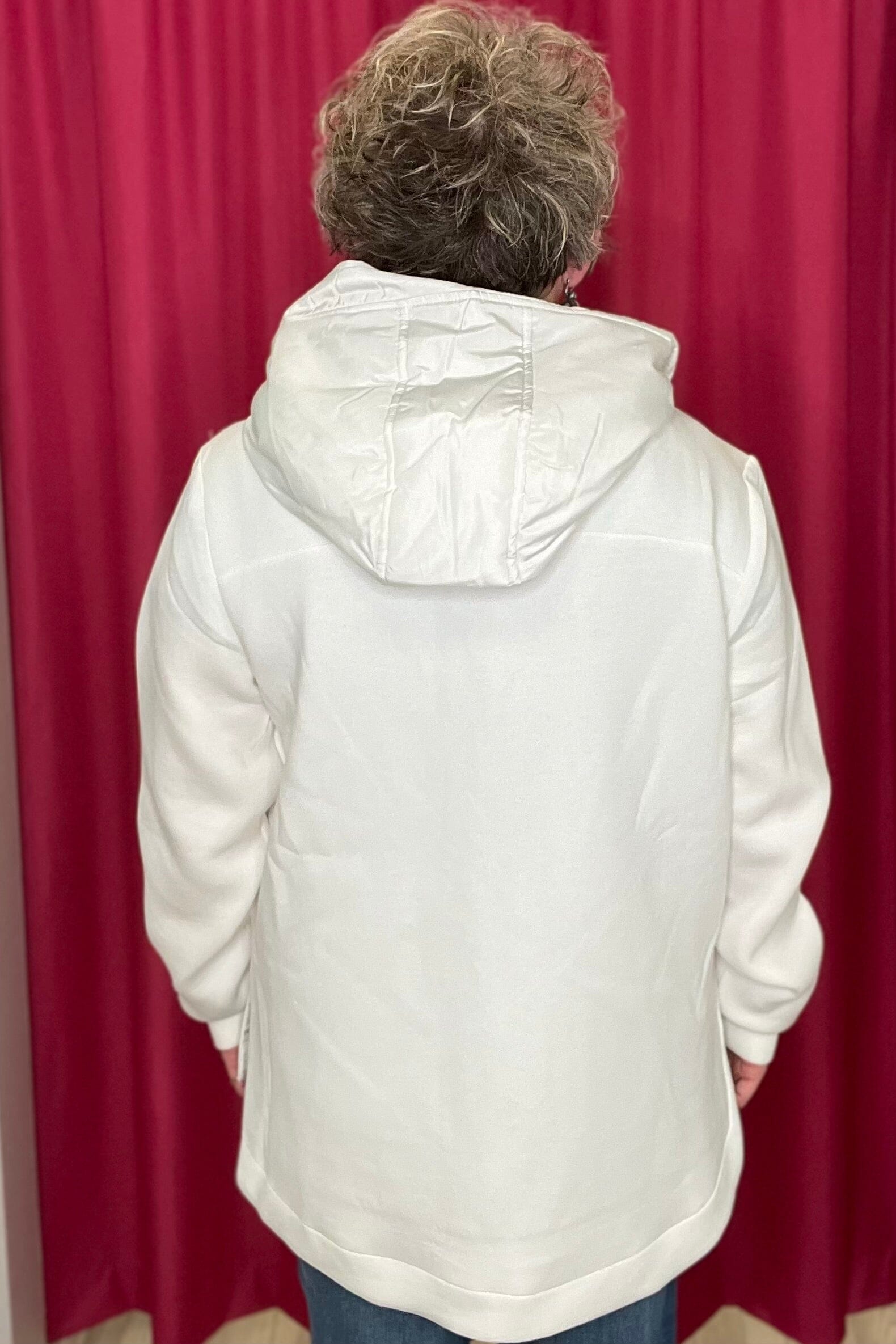 Quilted Front Knit Jacket w/Hood JACKET TRIBAL