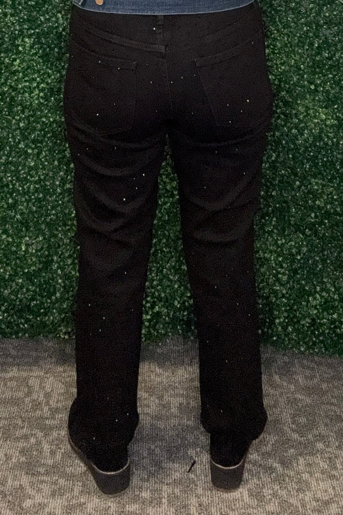 Kennedy Stright Leg Jeans w/Rhinestones BOTTOMS LIVERPOOL