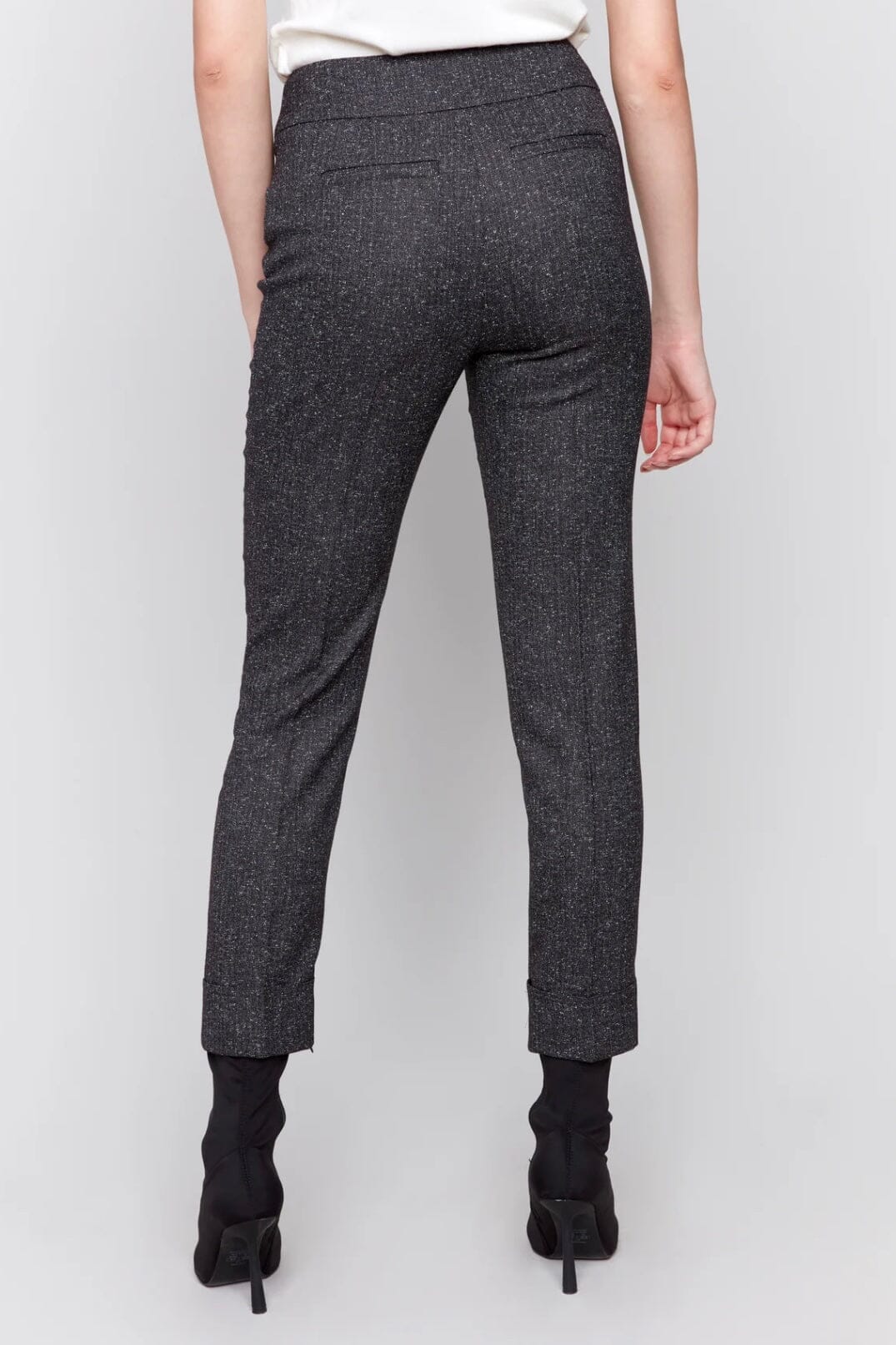 Speckled Cuff Slim Leg Pant BOTTOMS Charlie B
