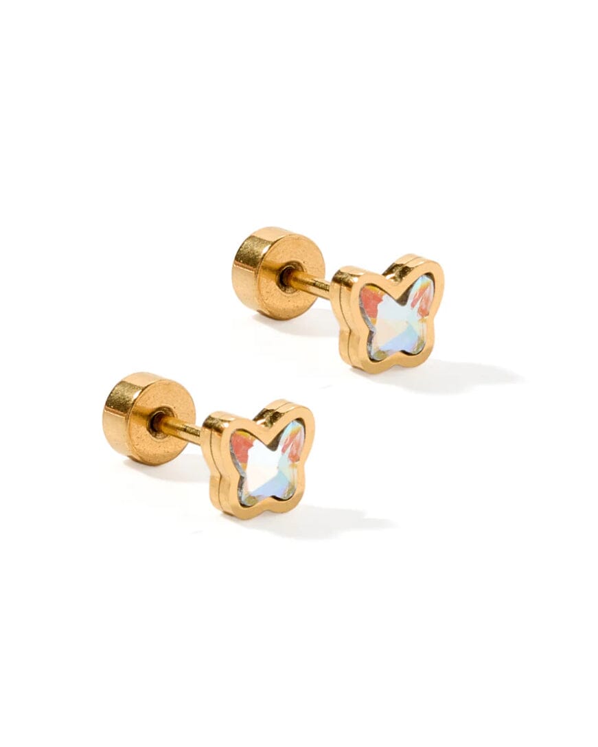 Polly Butterfly Screwback Studs JEWELRY LINNY CO
