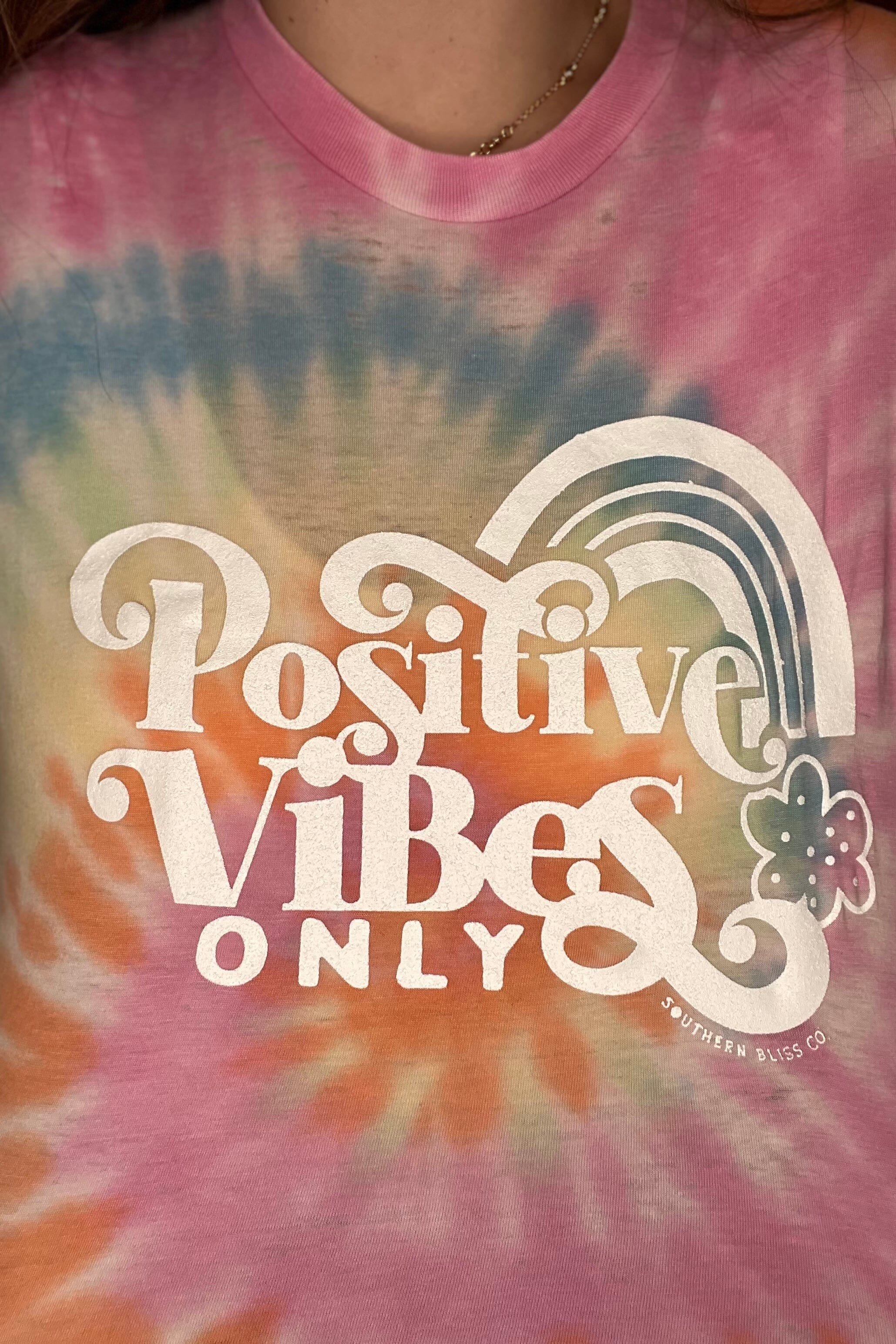 Positive Vibes Only T-Shirt MISSY BASIC KNIT SOUTHERN BLISS