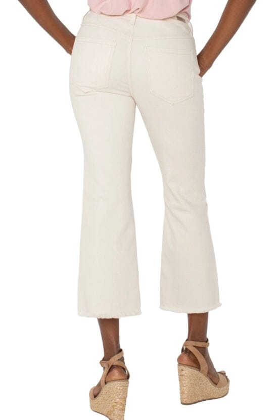 Hannah Crop Flare With Fray Hem BOTTOMS LIVERPOOL