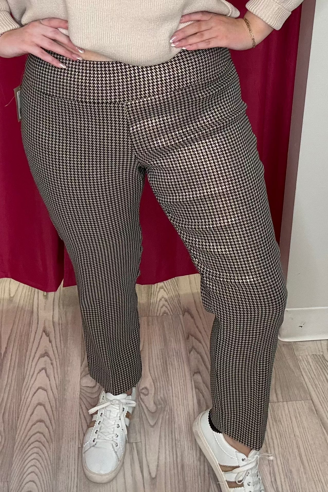 Houndstooth Pull On Pant BOTTOMS ZAC & RACHEL