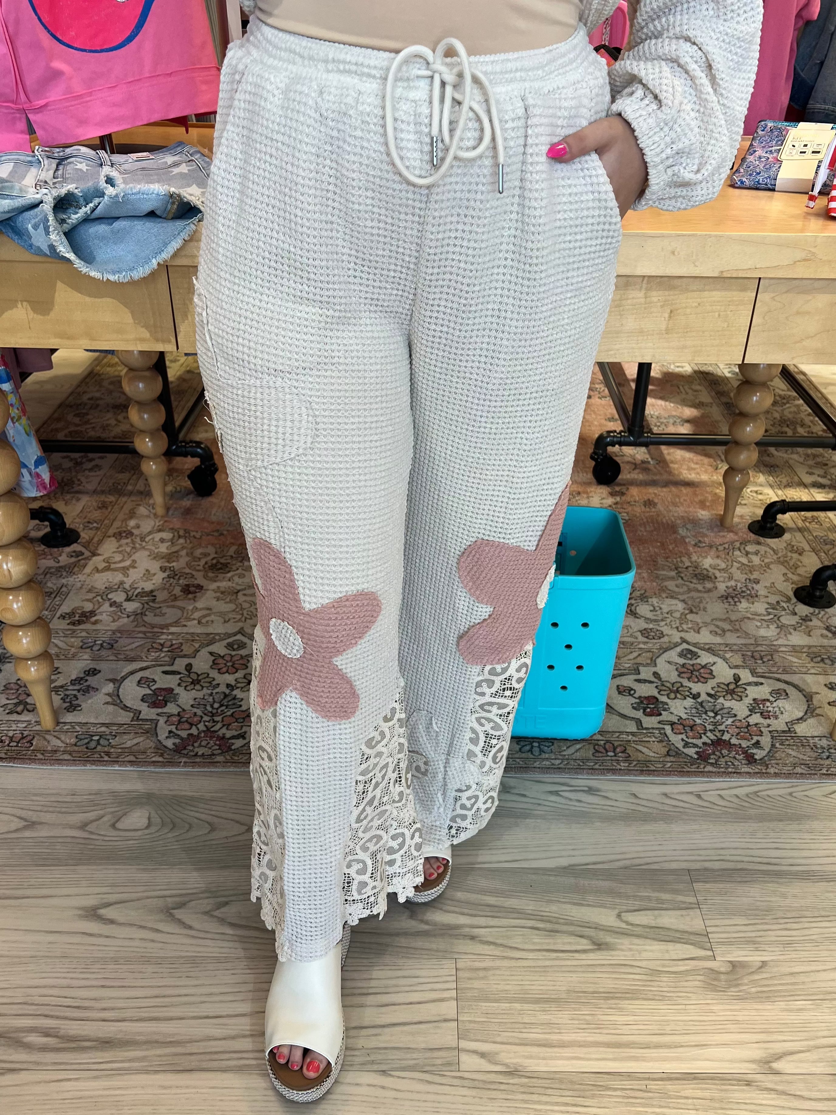 Patchwork Textured Pant BOTTOMS DAVI&DANI