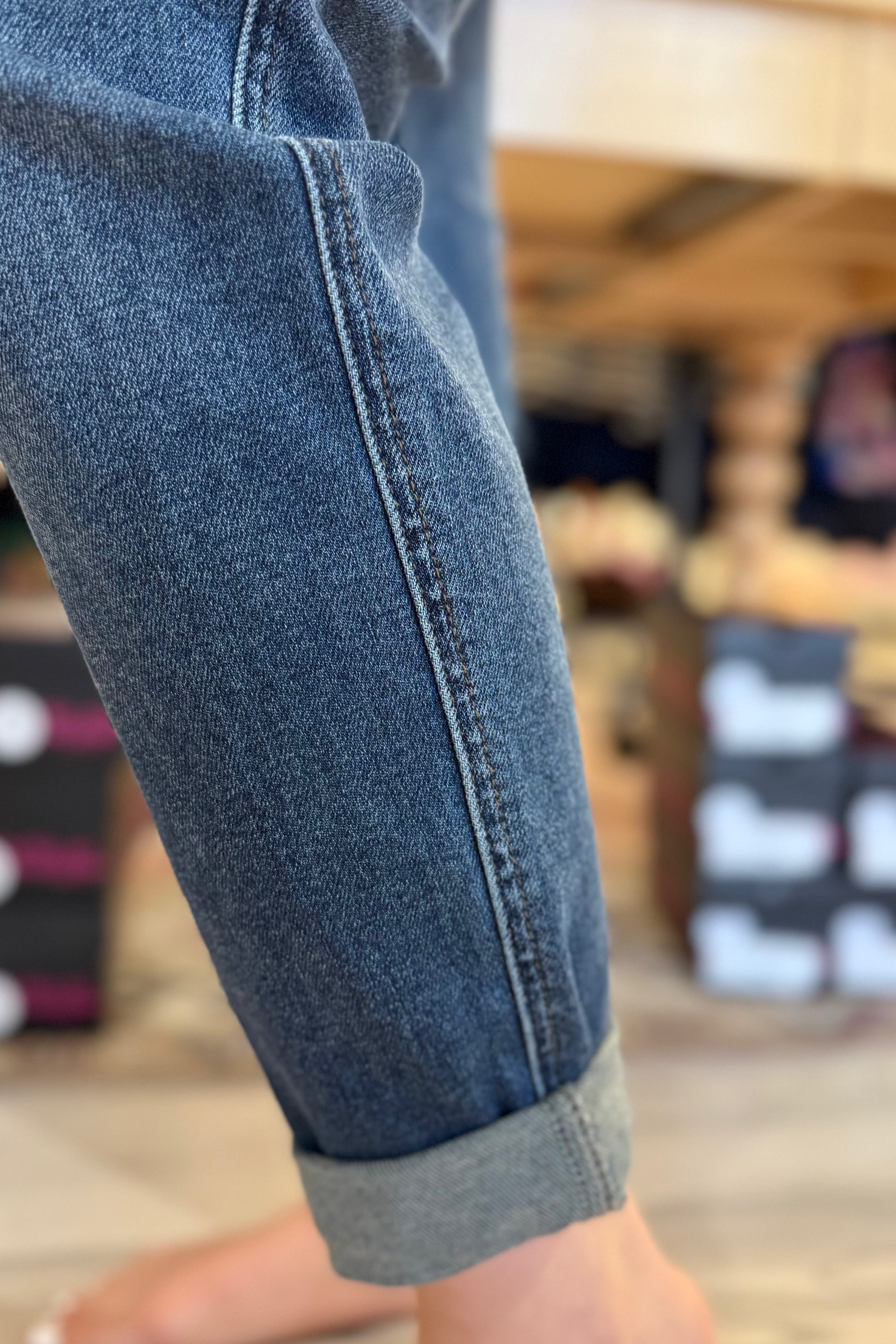 High Waist Vintage Wash Jogger JEANS JUDY BLUE